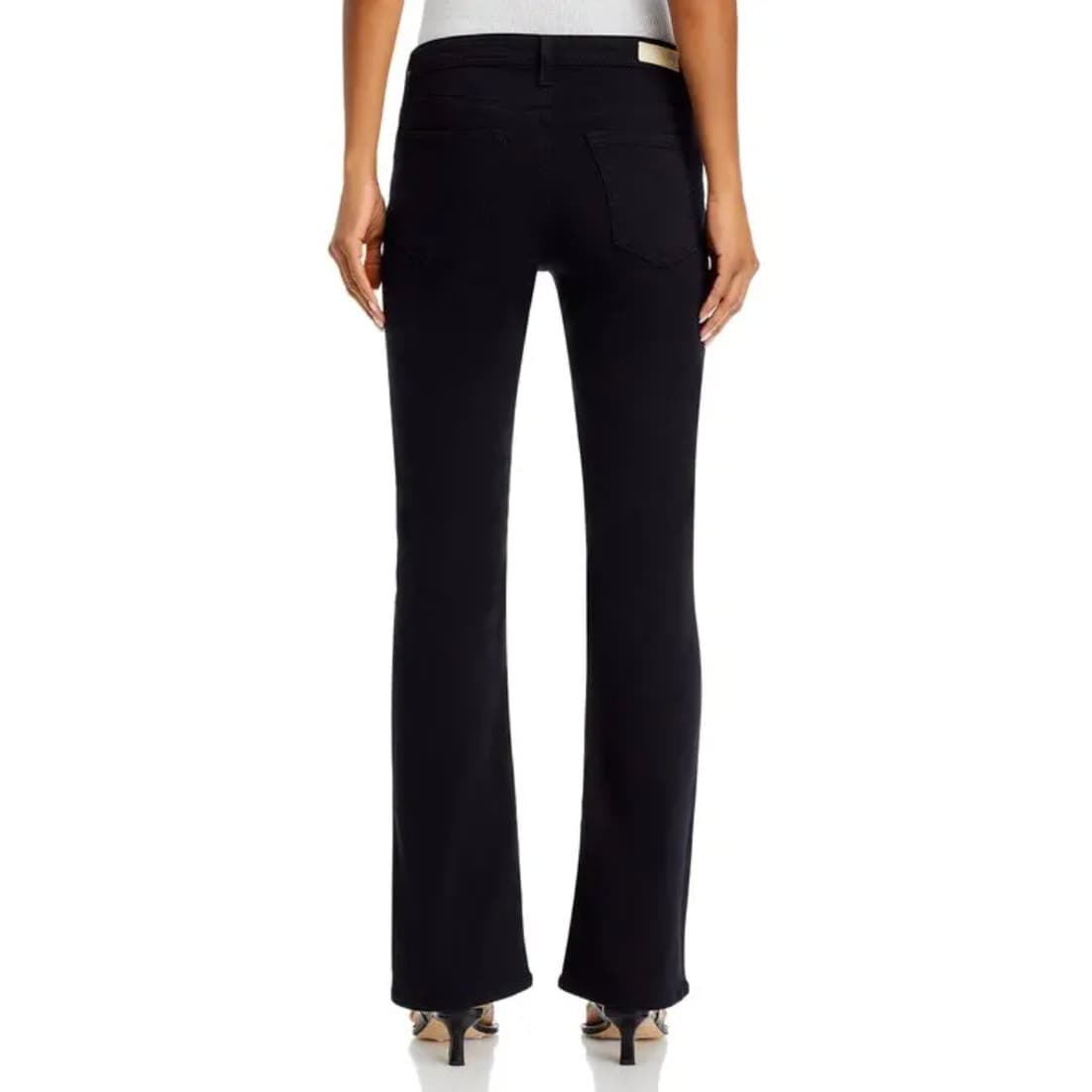 AG Jeans The Angel Bootcut Black Mid-Rise Jeans - 27R - Thumbnail 5