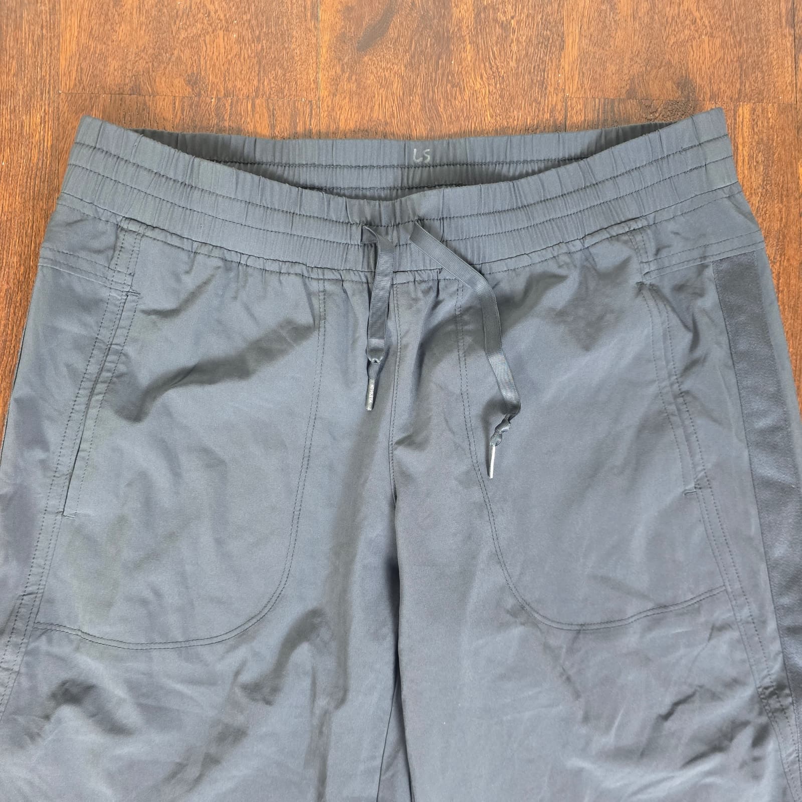 Athleta Andale Tuxedo Stripe Jogger Pant - Gray - Size 6 - Thumbnail 5