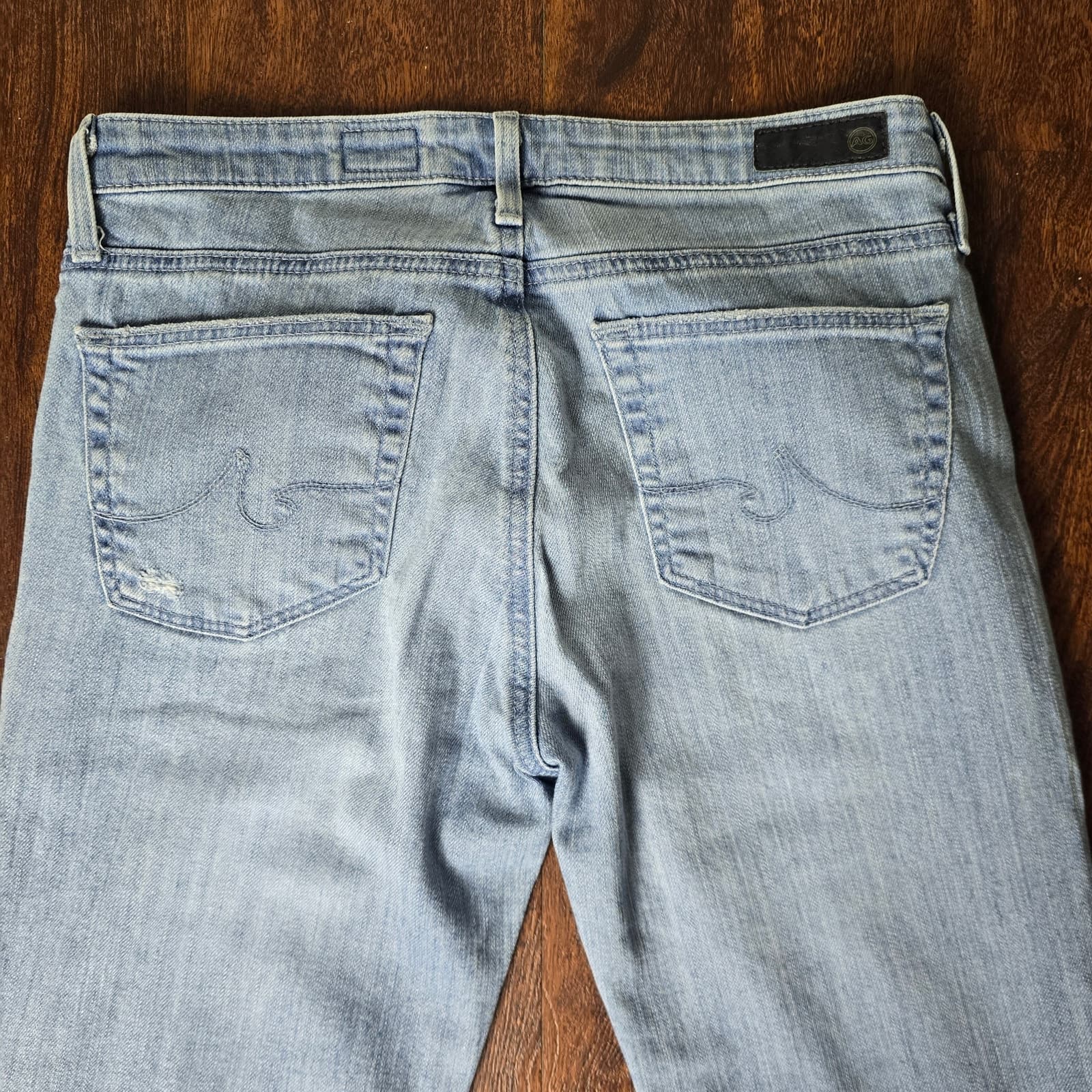 AG The Stevie Mid-Rise Skinny Cropped Jeans Distressed Ankle Length - Size 27 - Thumbnail 7