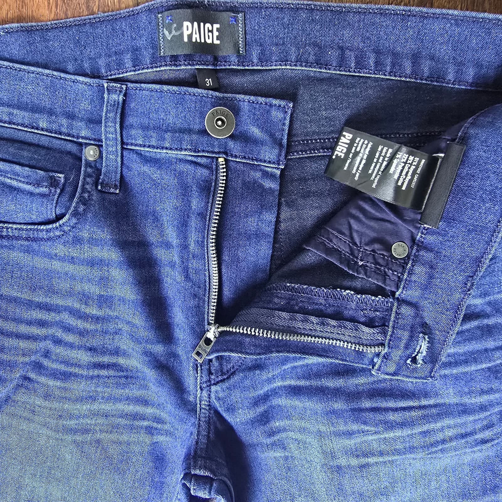 PAIGE Denim Men's Lennox Slim Fit Jeans - Truesdale Wash - 31x32 - NWT - Thumbnail 6