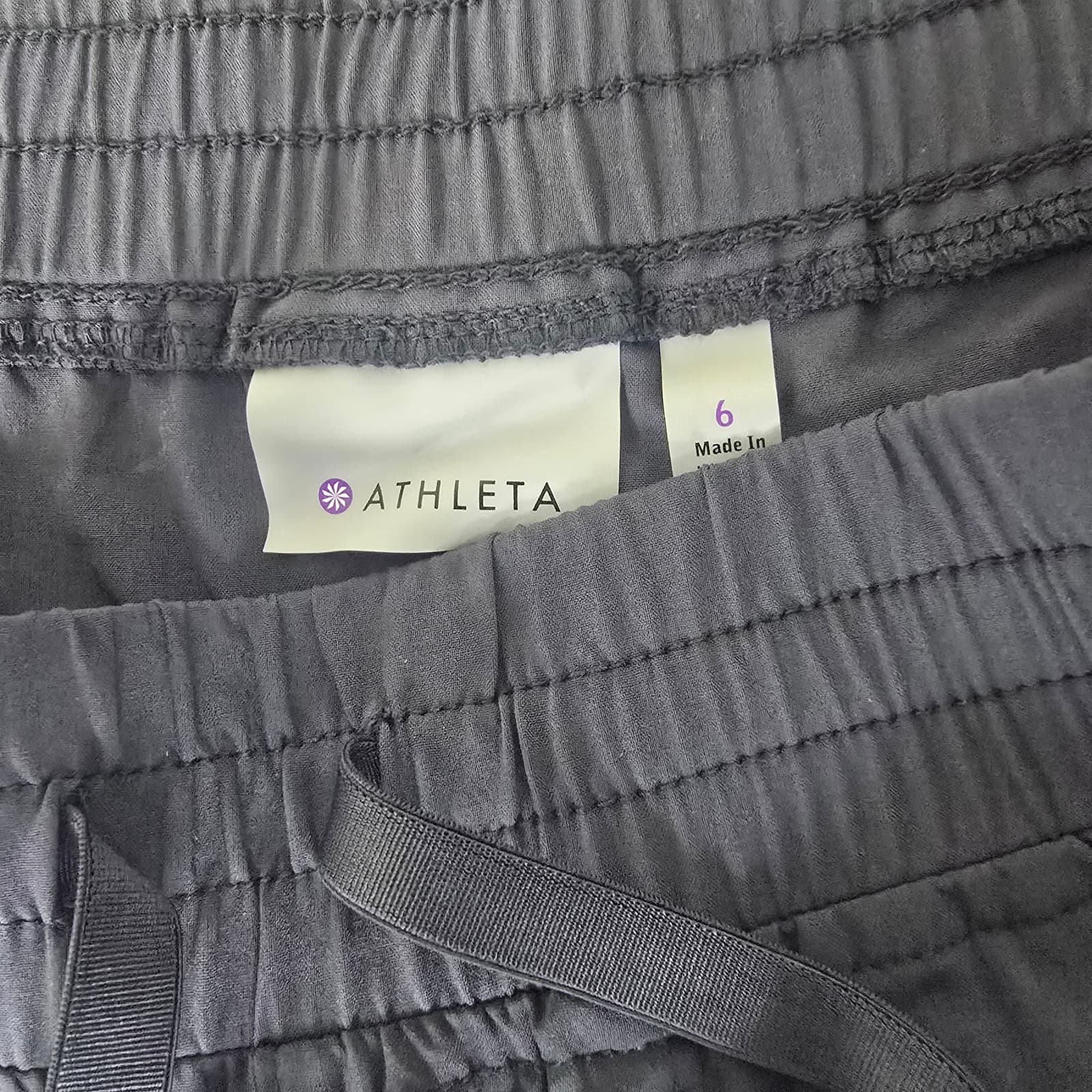 Athleta Andale Tuxedo Stripe Jogger Pant - Gray - Size 6 - Thumbnail 11