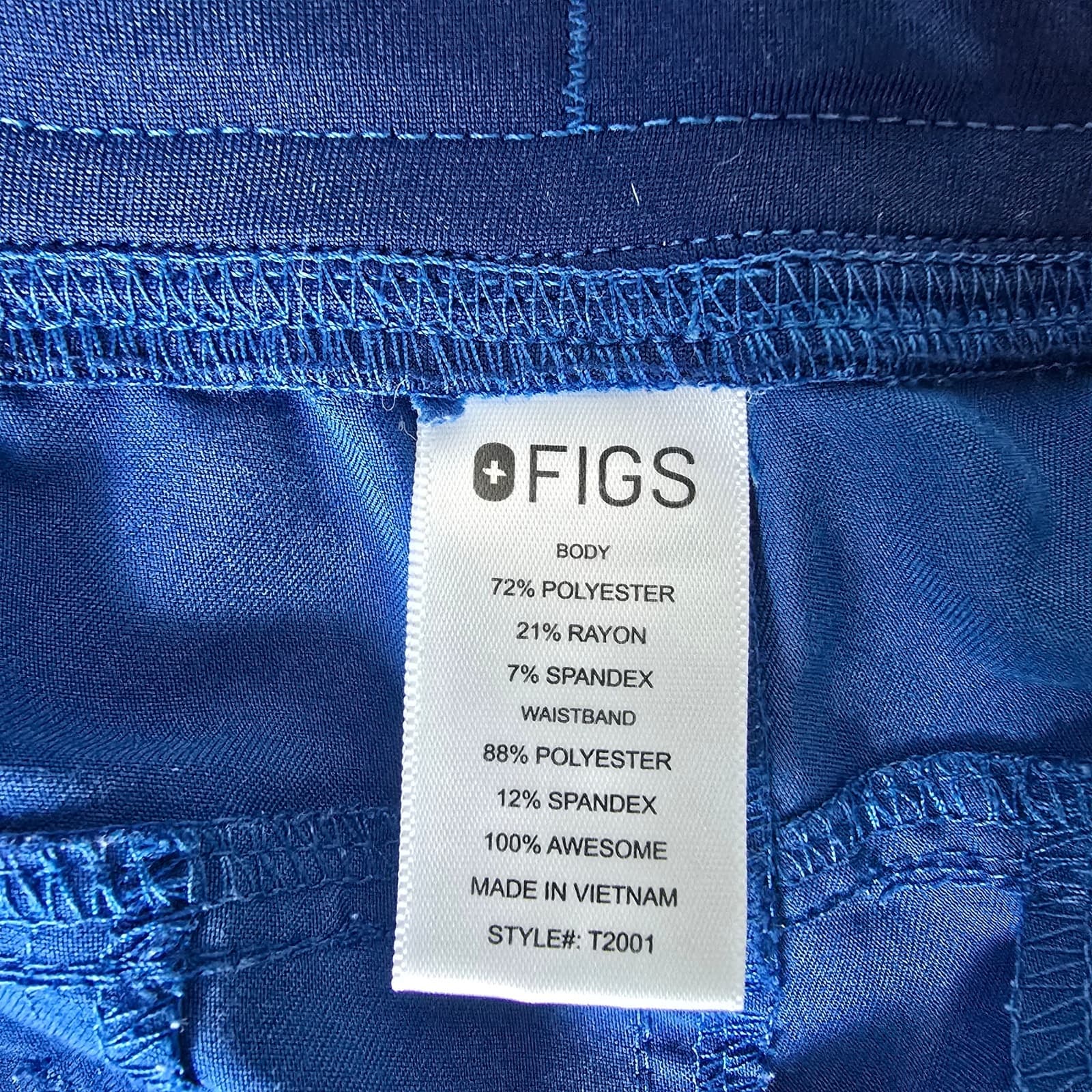 FIGS Men's Axim Scrub Cargo Pants - Alps Blue - Small - Thumbnail 6