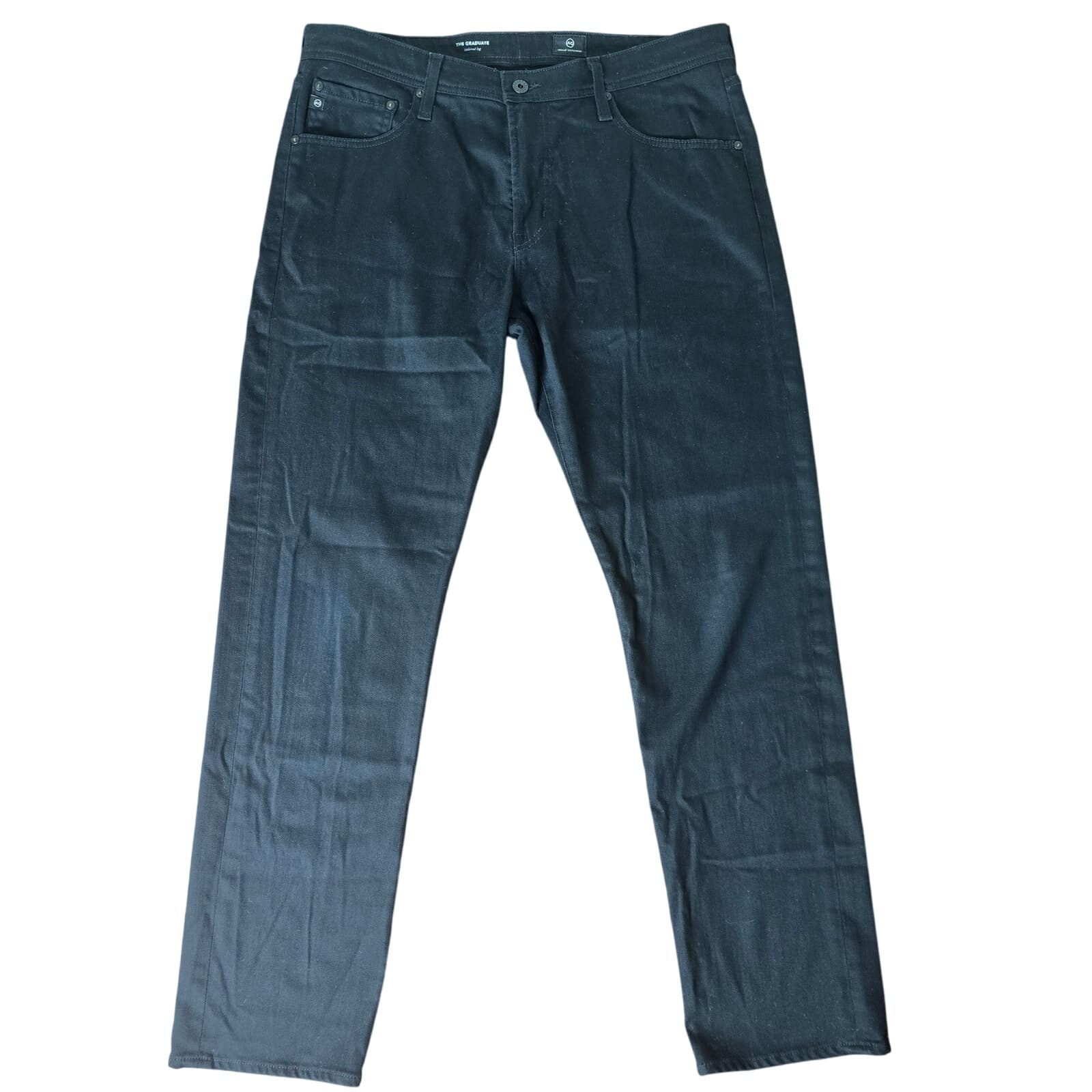 AG Jeans Men's The Graduate Tailored Leg Black Jeans - 36 x 32 - Image 1