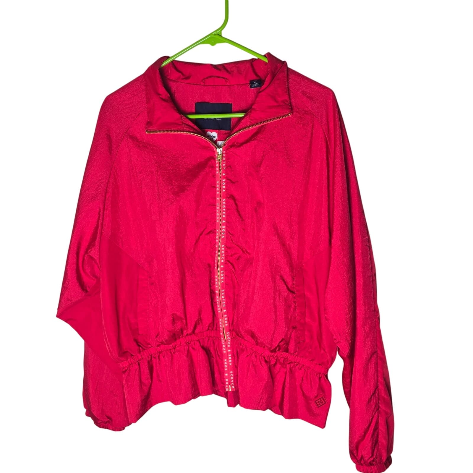 Scotch & Soda Red Peplum Zip Up Jacket New Without Tags - Red - XL - Image 1