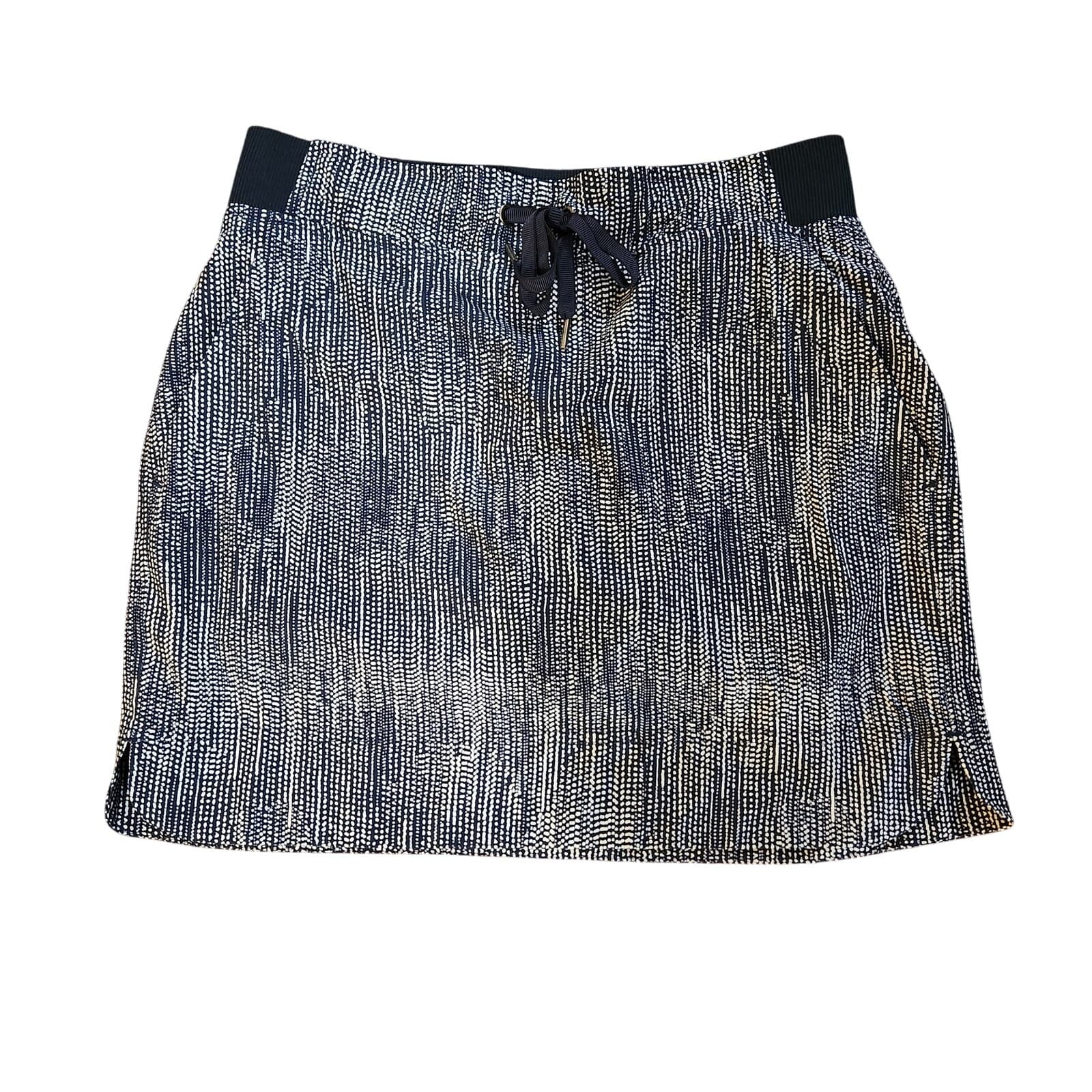Athleta Batiik Midtown Woven Hiking Skirt Skort, Blue, Size 4 - Image 1