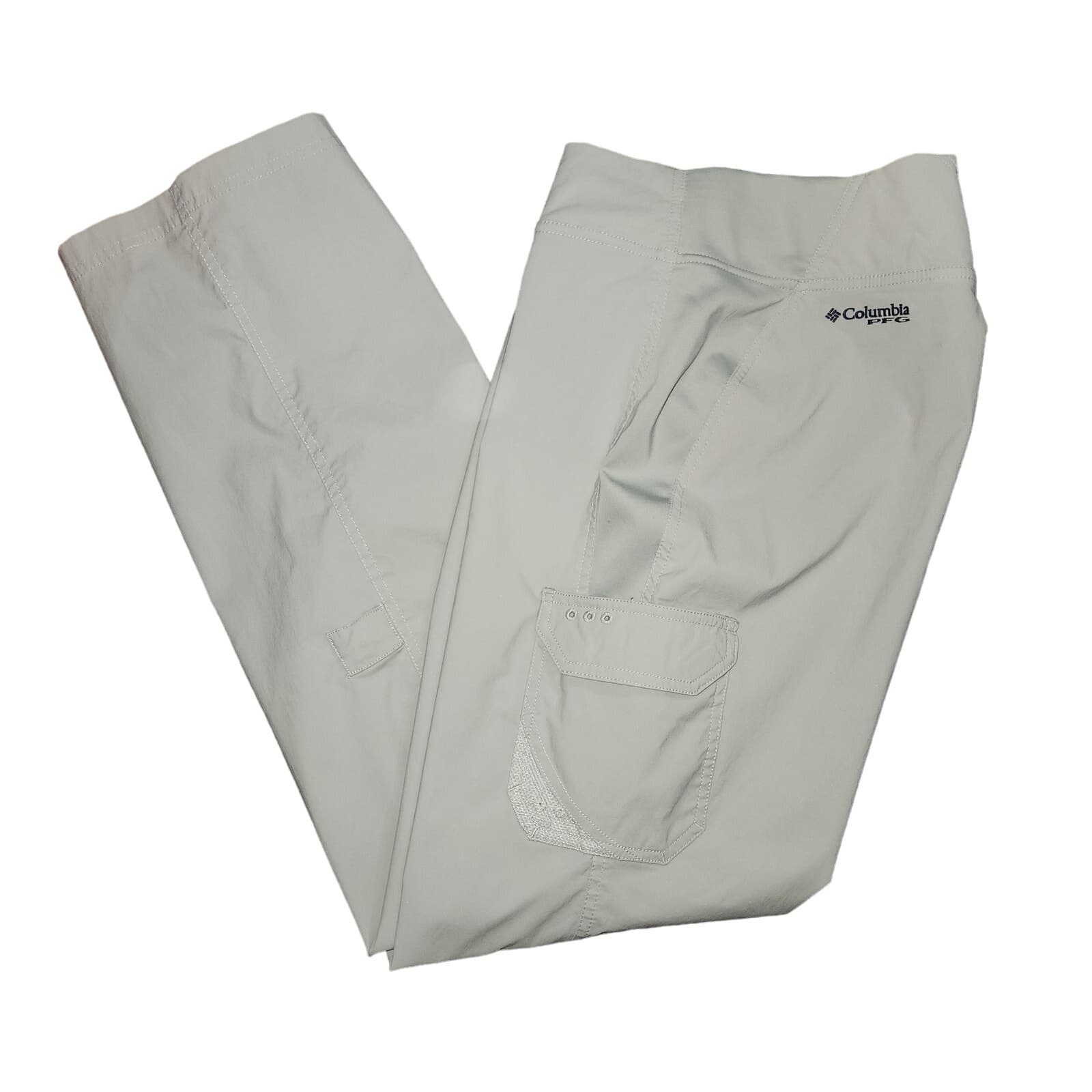 Columbia Insect Blocker Khaki Cargo Straight Leg Pants, Large - Image 1