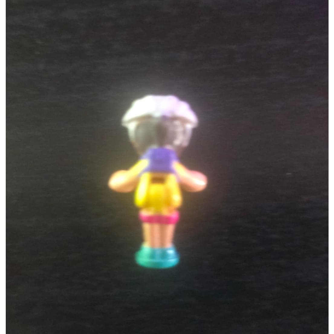 Vintage Polly Pocket Bluebird 1994 Polly On The Go Bicycle Friends Michelle Doll - Thumbnail 4