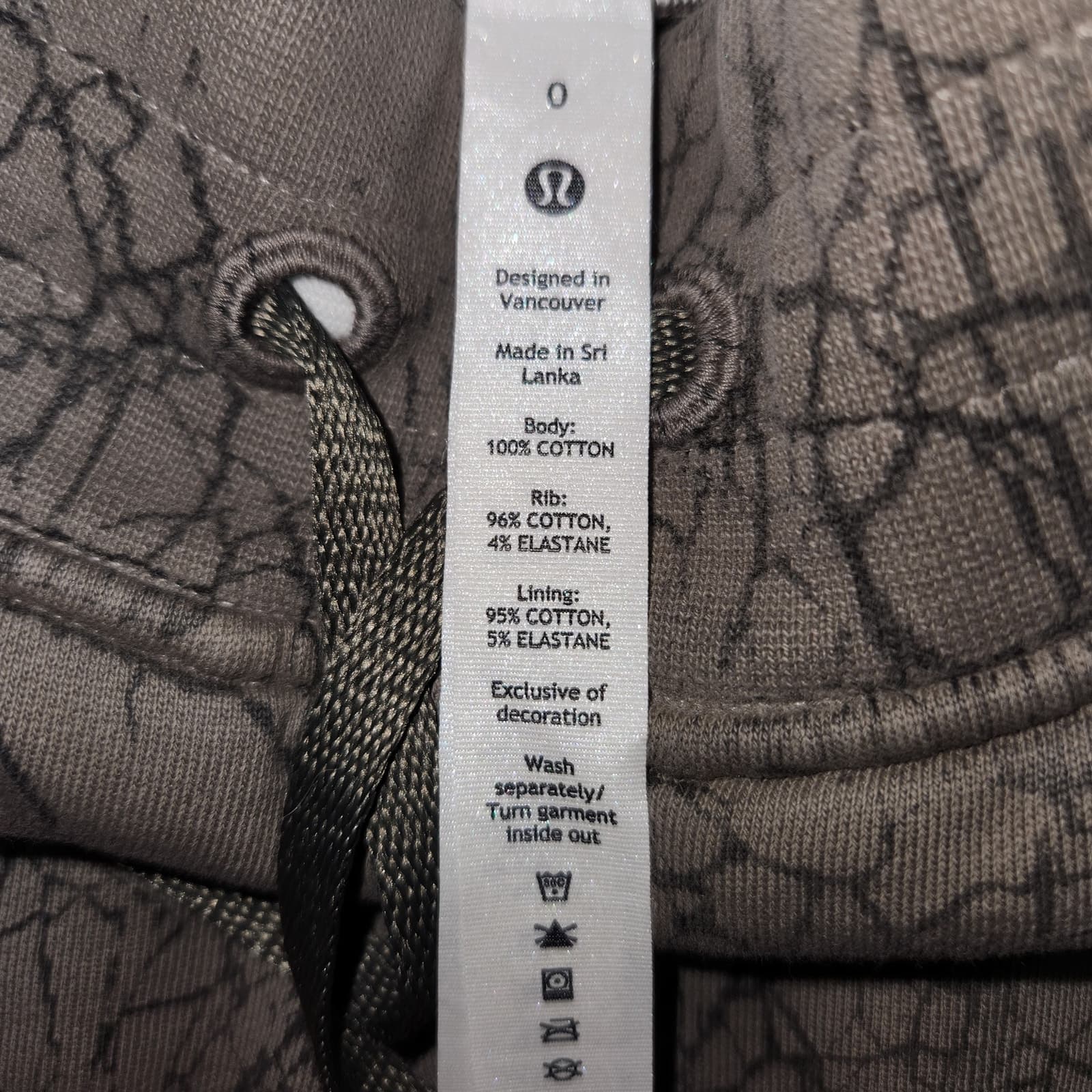 Lululemon Warm Down Jogger *7/8 Length in Thread Dye Rover Black, Size 0 - Thumbnail 11