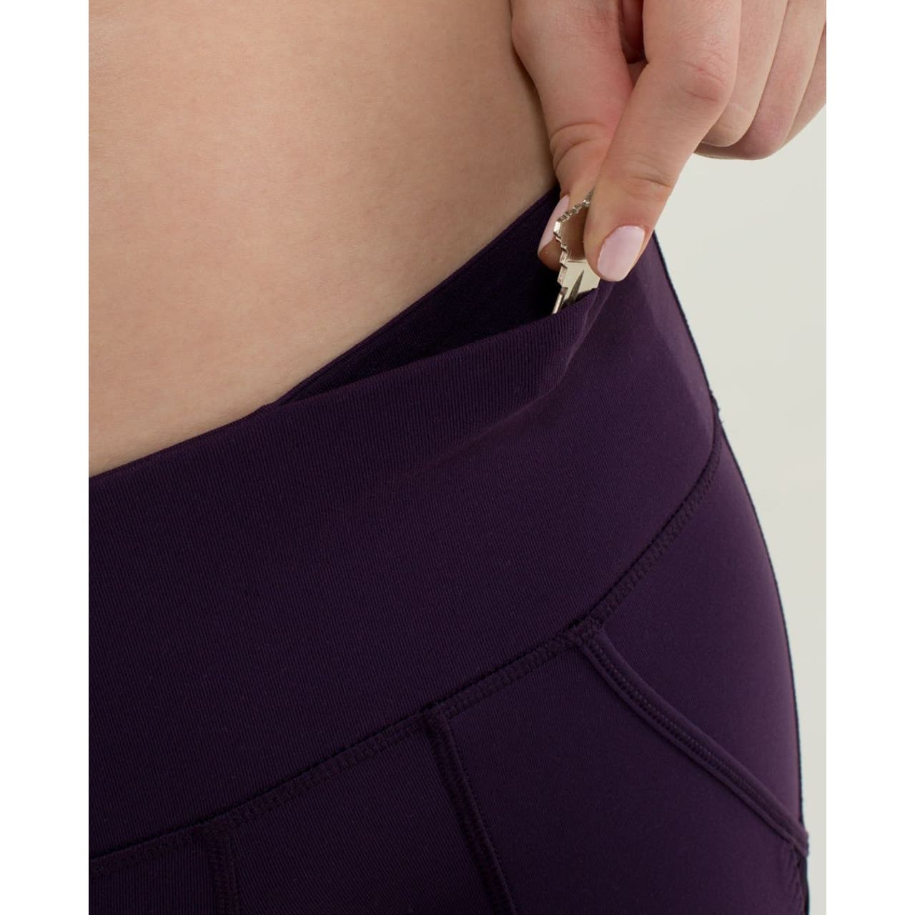 Lululemon Practice Daily Pants Leggings in Deep Zinfandel, Size 4 - Thumbnail 6