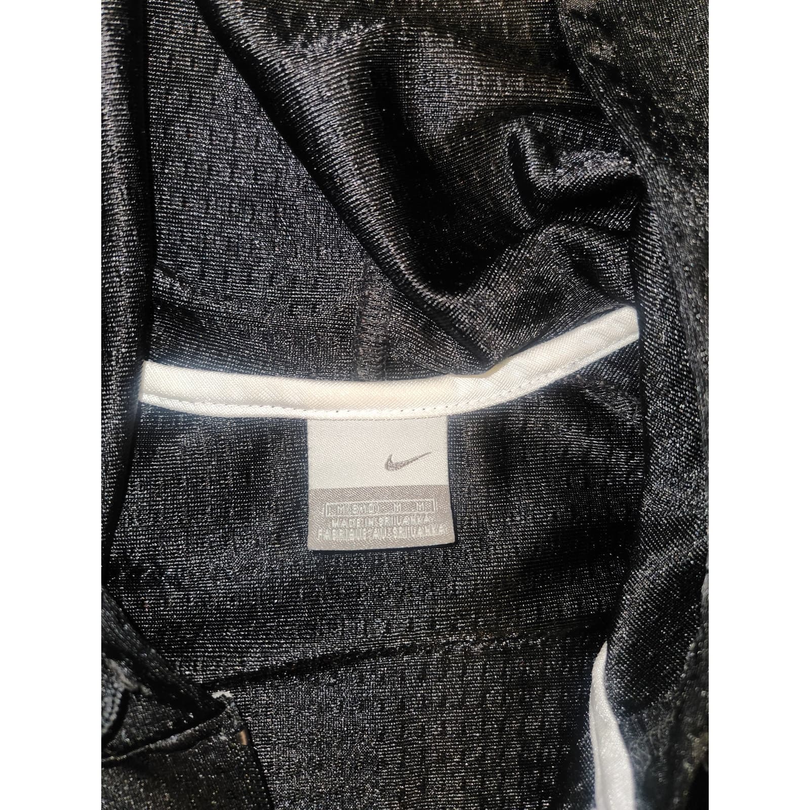 Nike Black Full Zip Hooded Basketball Mesh Jacket, Medium - Thumbnail 5