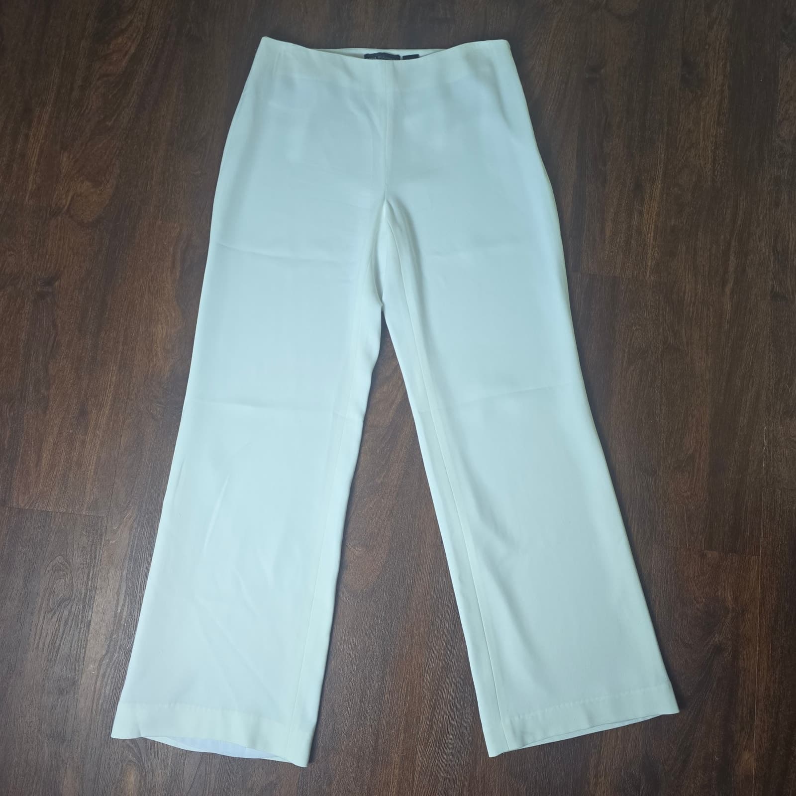 Dana Buchman White Wide Leg High Rise Dress Pants - Size 6 - Image 1