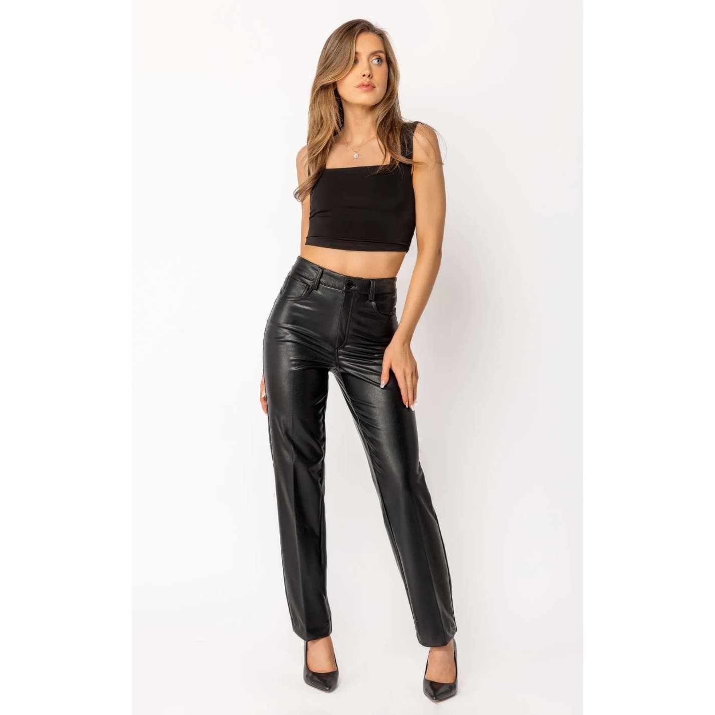 Wilfred The Melina Pant High-waisted Vegan Leather - Size 8 - Black - 81518 - Thumbnail 3