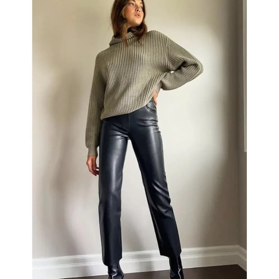 Wilfred The Melina Pant High-waisted Vegan Leather - Size 8 - Black - 81518 - Thumbnail 2