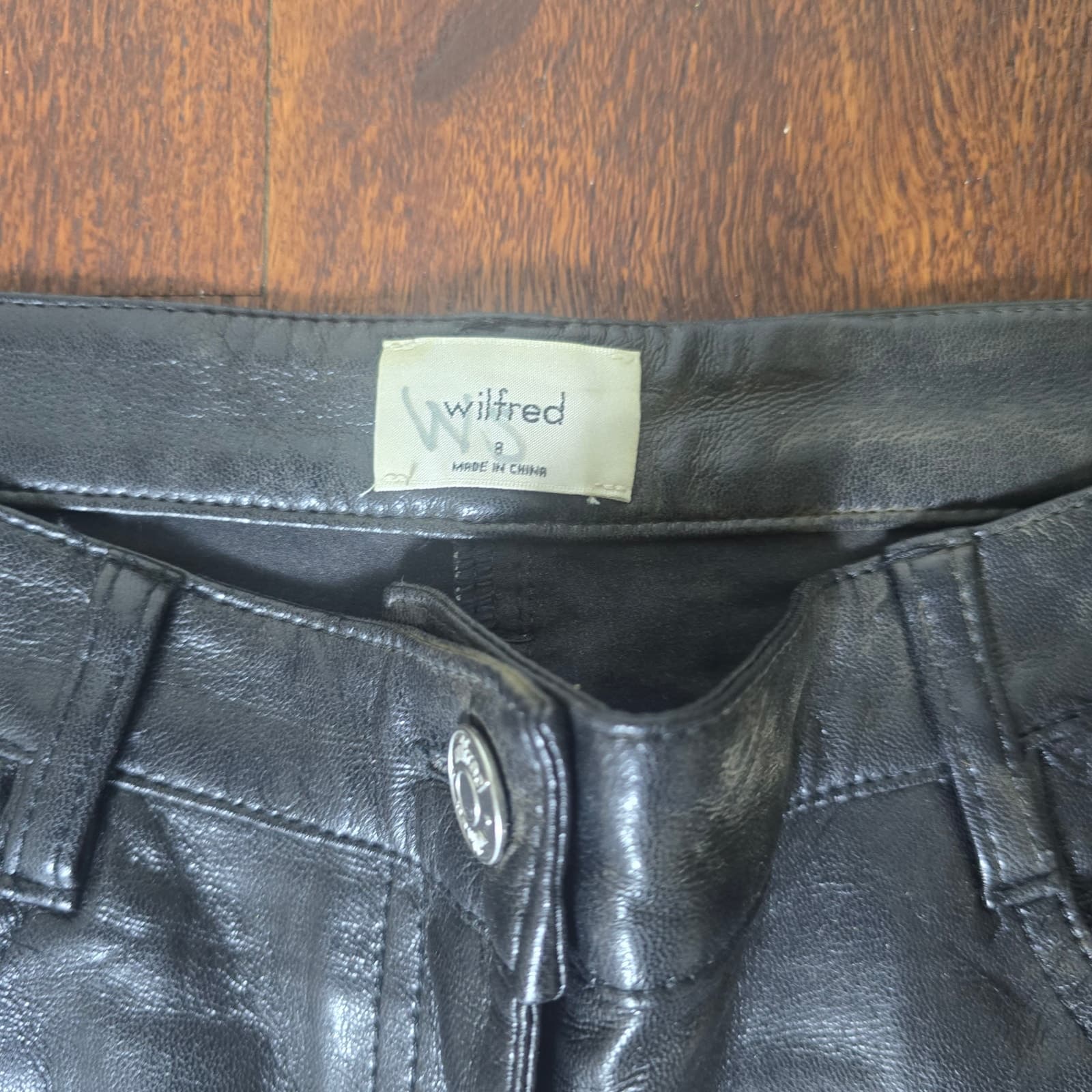 Wilfred The Melina Pant High-waisted Vegan Leather - Size 8 - Black - 81518 - Thumbnail 10