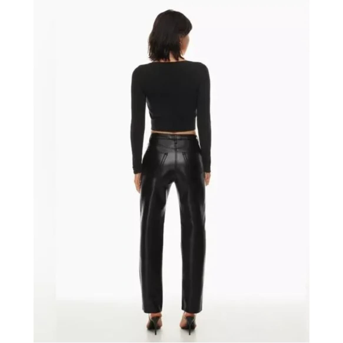 Wilfred The Melina Pant High-waisted Vegan Leather - Size 8 - Black - 81518 - Thumbnail 6