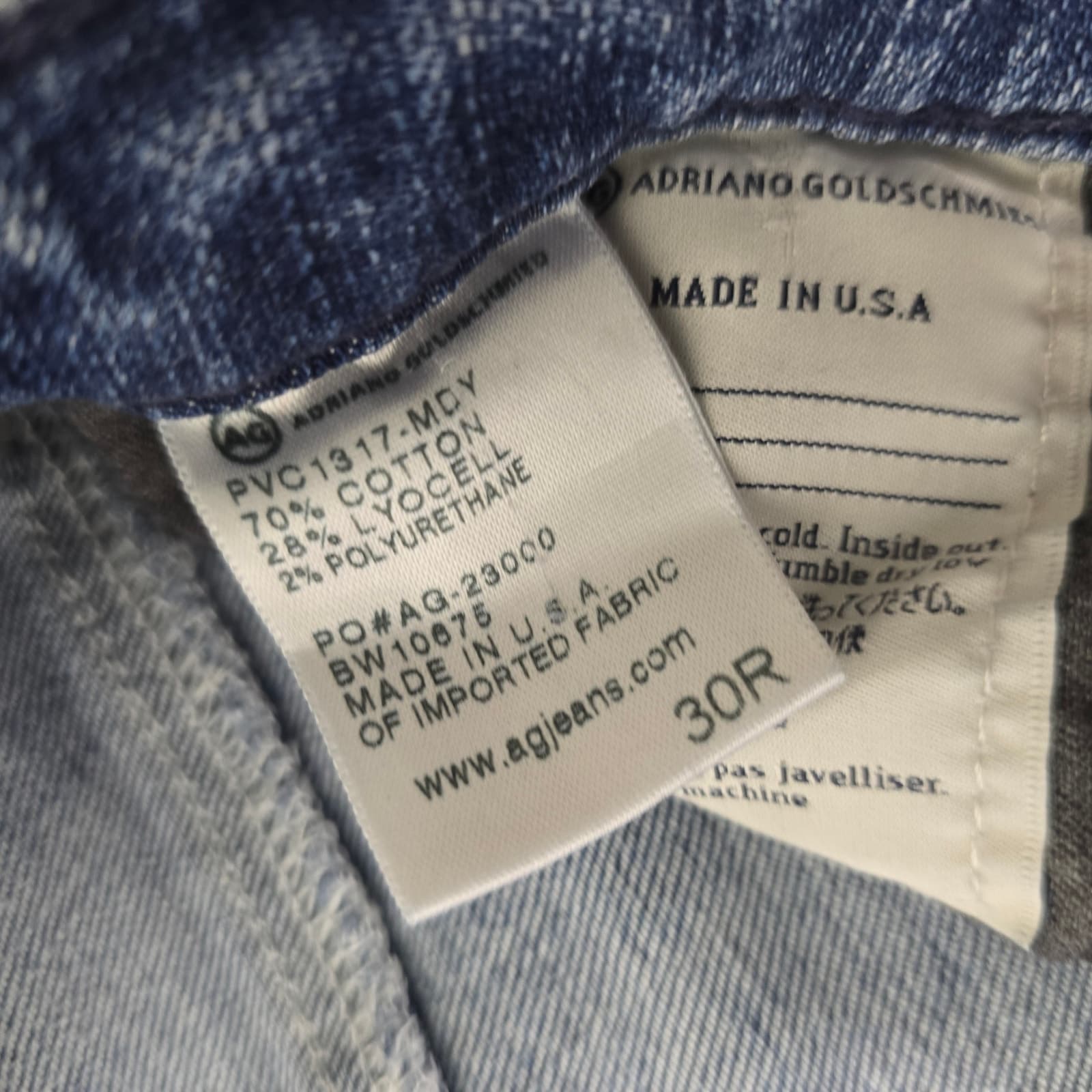 AG Jeans The Ballad Low-Rise Slim Boot Jeans - 30R - Thumbnail 7