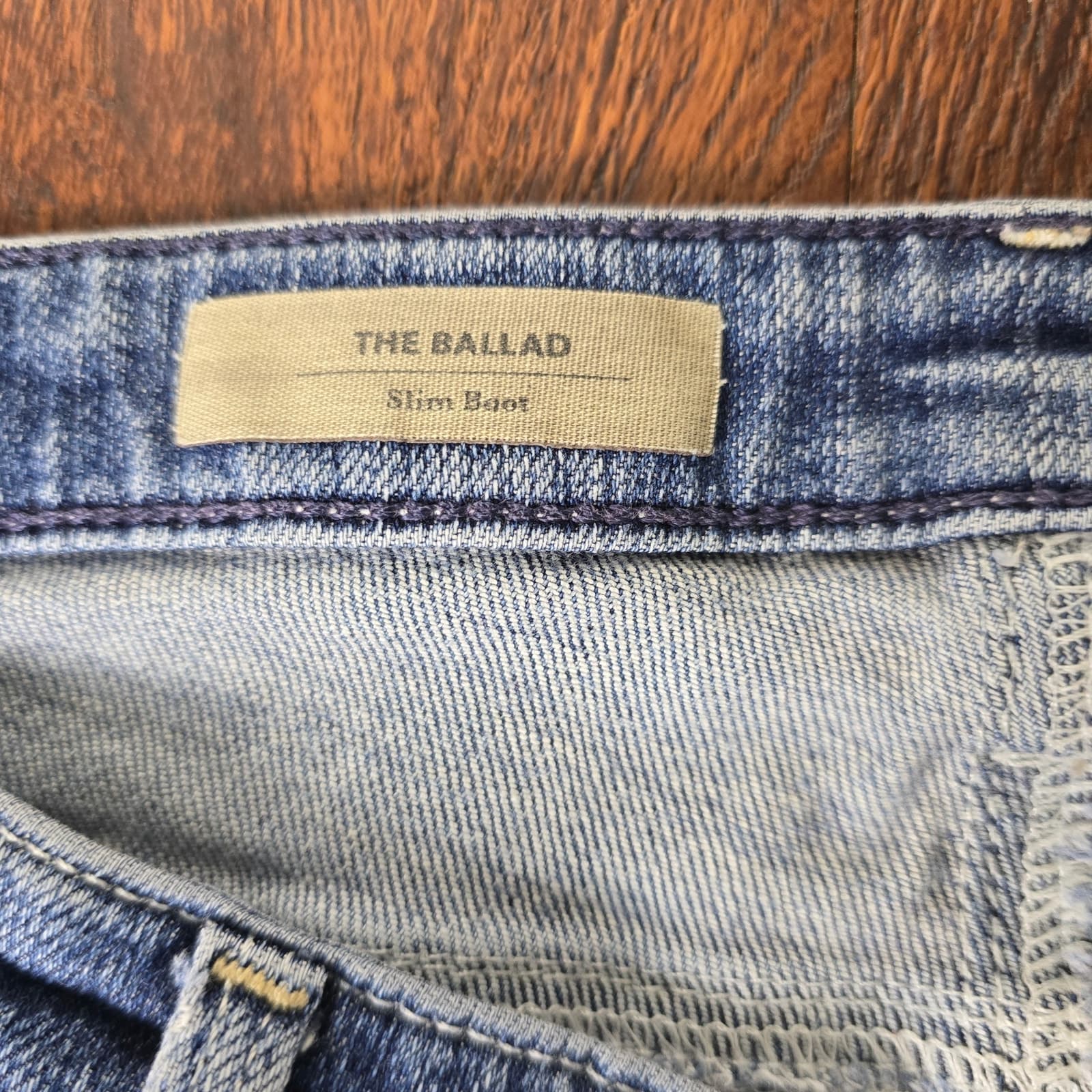 AG Jeans The Ballad Low-Rise Slim Boot Jeans - 30R - Thumbnail 6