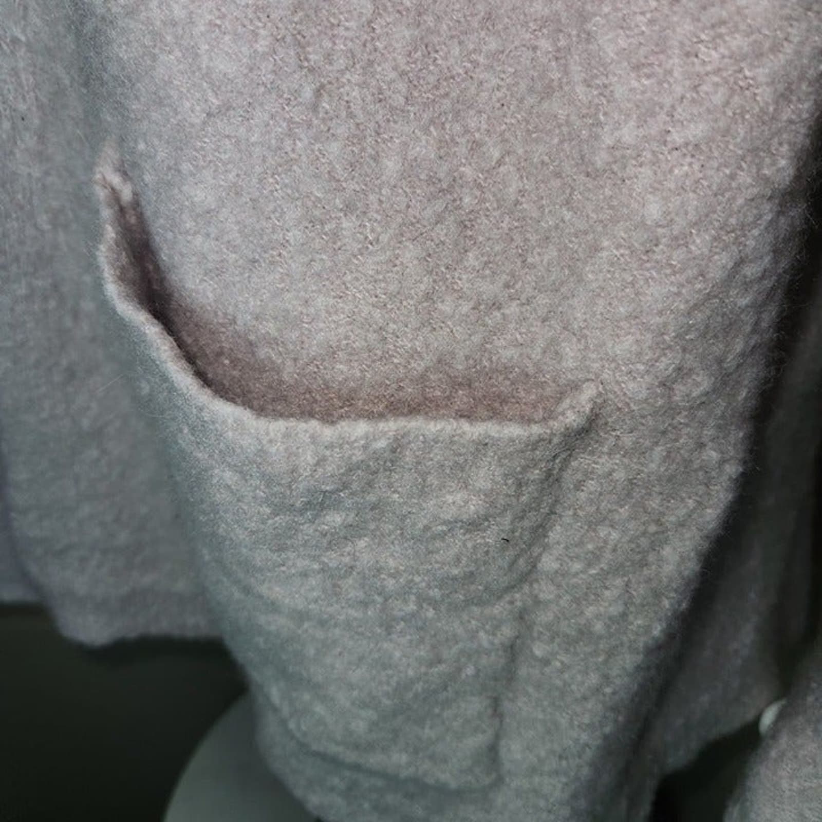 Free People Oversize Phantom Cardigan Blush Pink Fuzzy Wool/Mohair, XS - Thumbnail 4