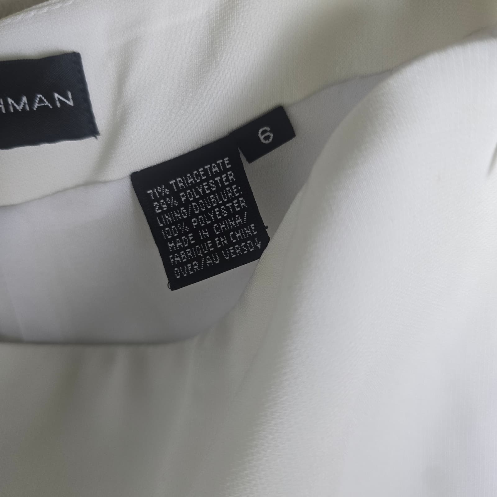 Dana Buchman White Wide Leg High Rise Dress Pants - Size 6 - Thumbnail 6