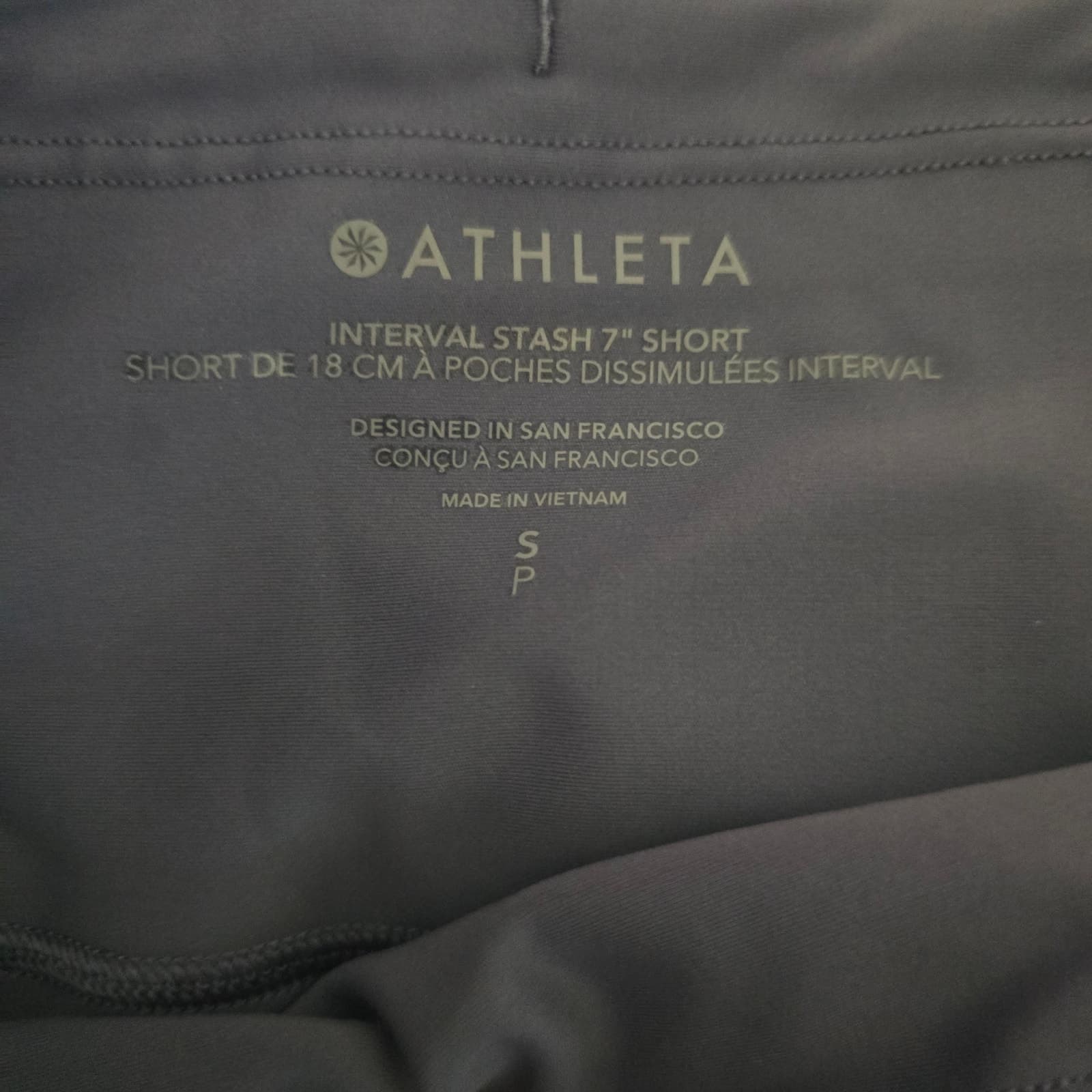 Athleta Interval Slash High-Rise 7" Shorts - Lazuli Blue - Small - Style 8213911 - Thumbnail 8