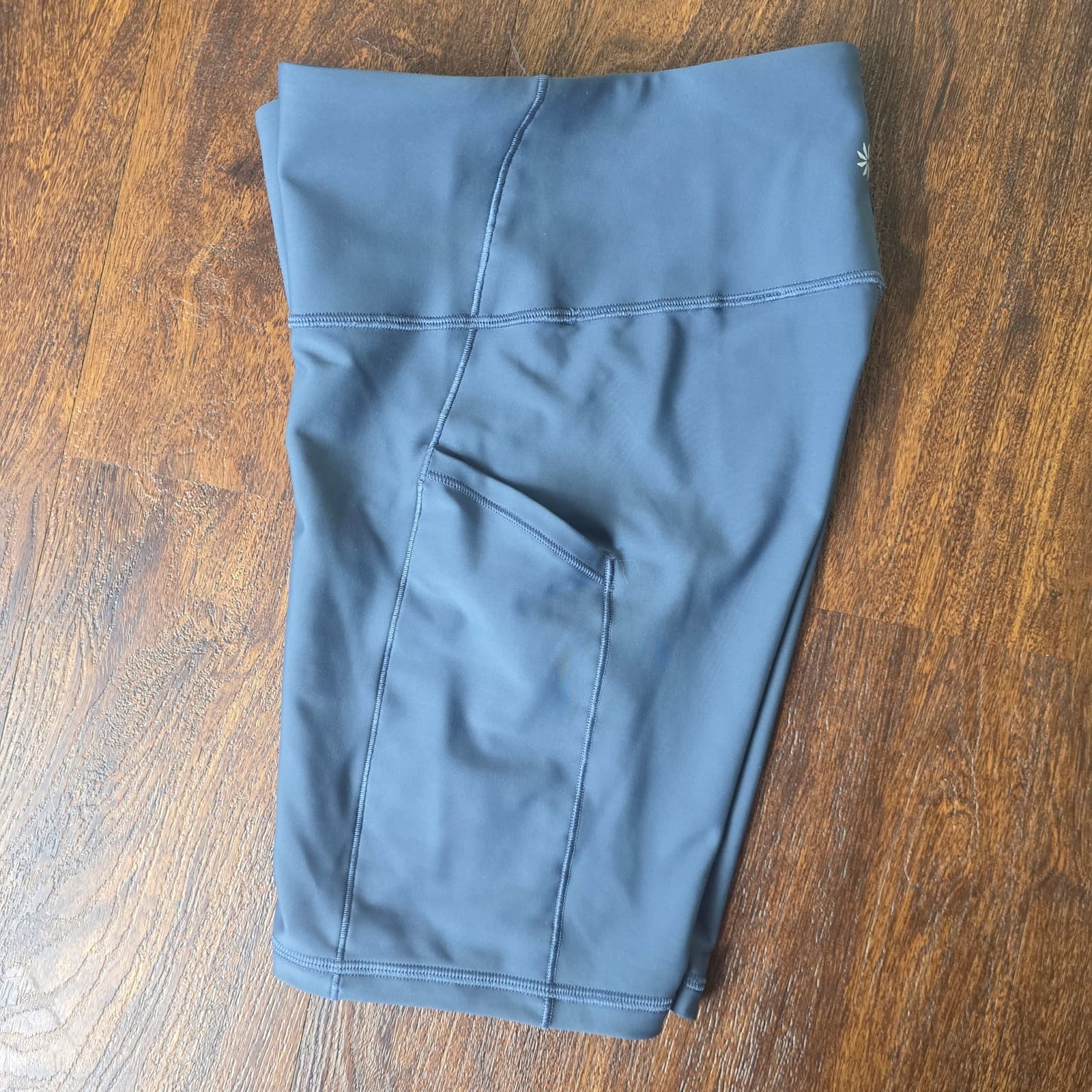 Athleta Interval Slash High-Rise 7" Shorts - Lazuli Blue - Small - Style 8213911 - Thumbnail 7