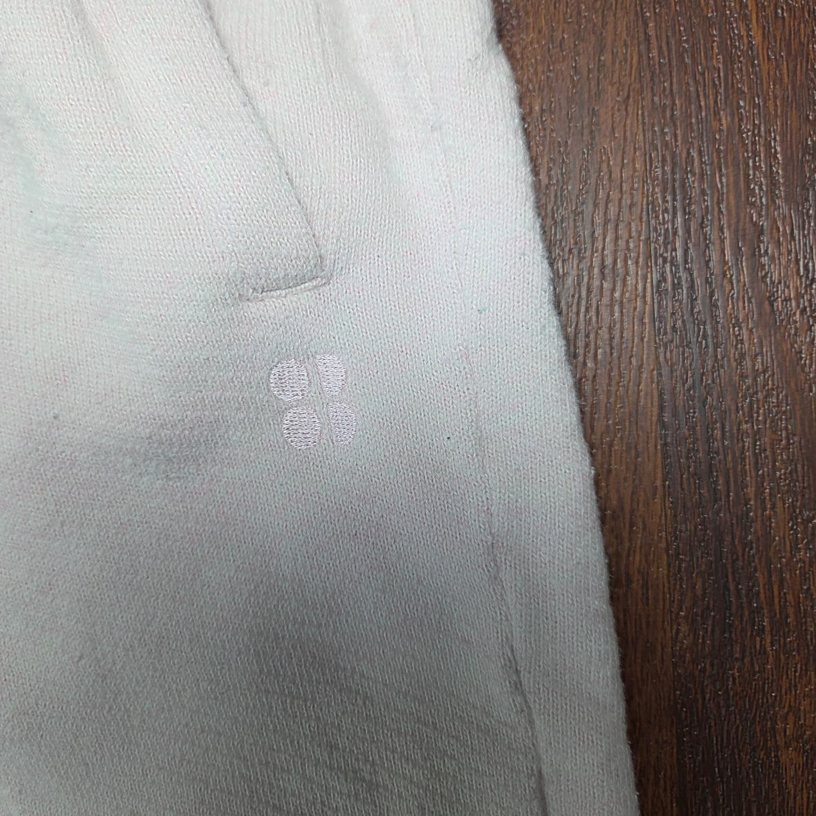 Sweaty Betty Light Pink Terry Cloth Rolled Cuff Joggers - Size 8-10 - Thumbnail 4