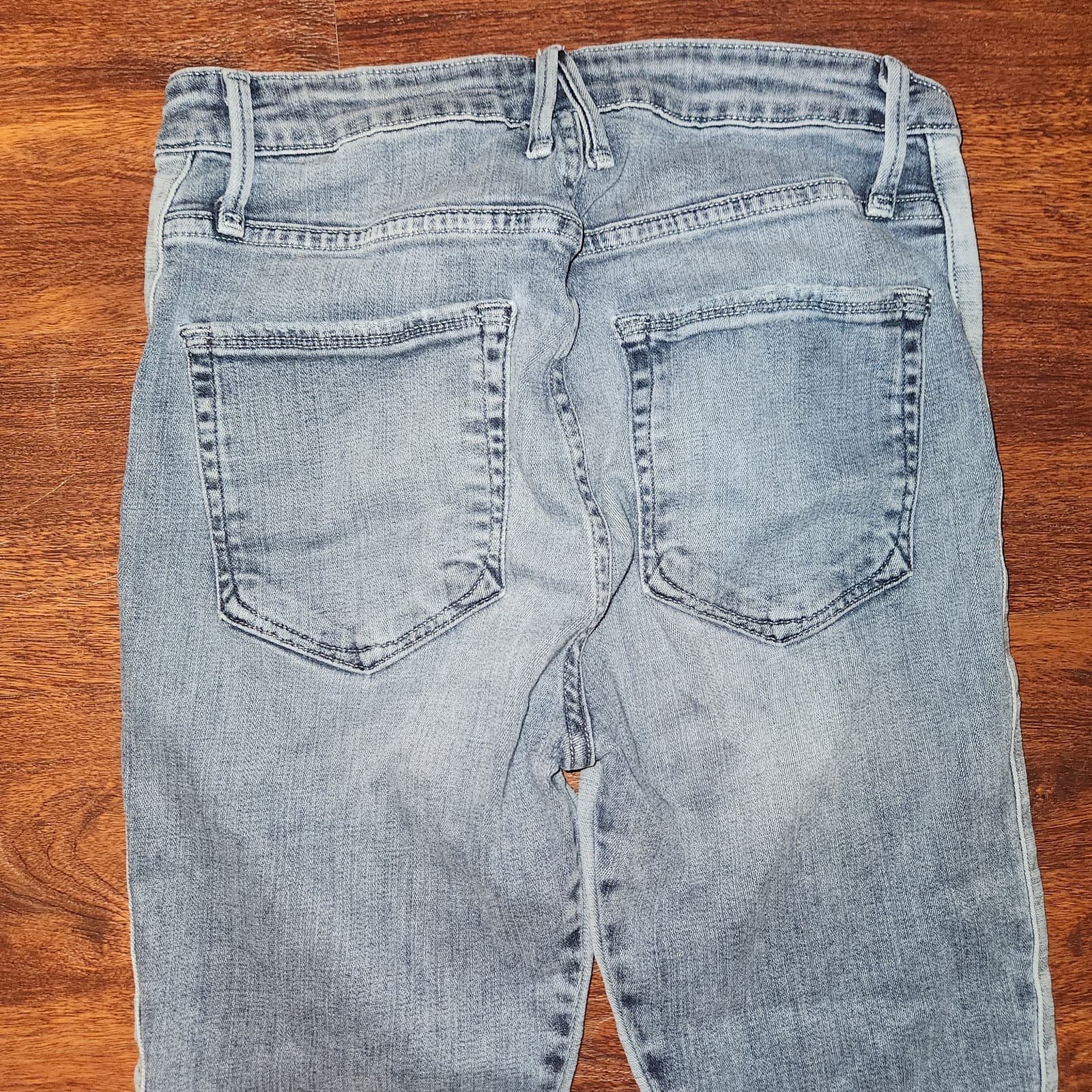 Good American Good Waist Two-Toned High Rise Skinny Jeans, Size 2/26 - Thumbnail 7