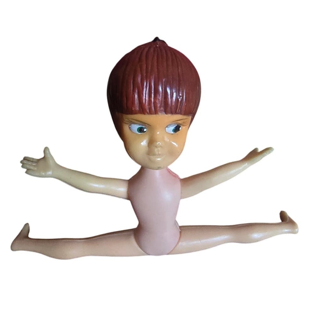 Vintage 1960's 4" Miss Merry Fully Articulated Doll + Dress - Thumbnail 6