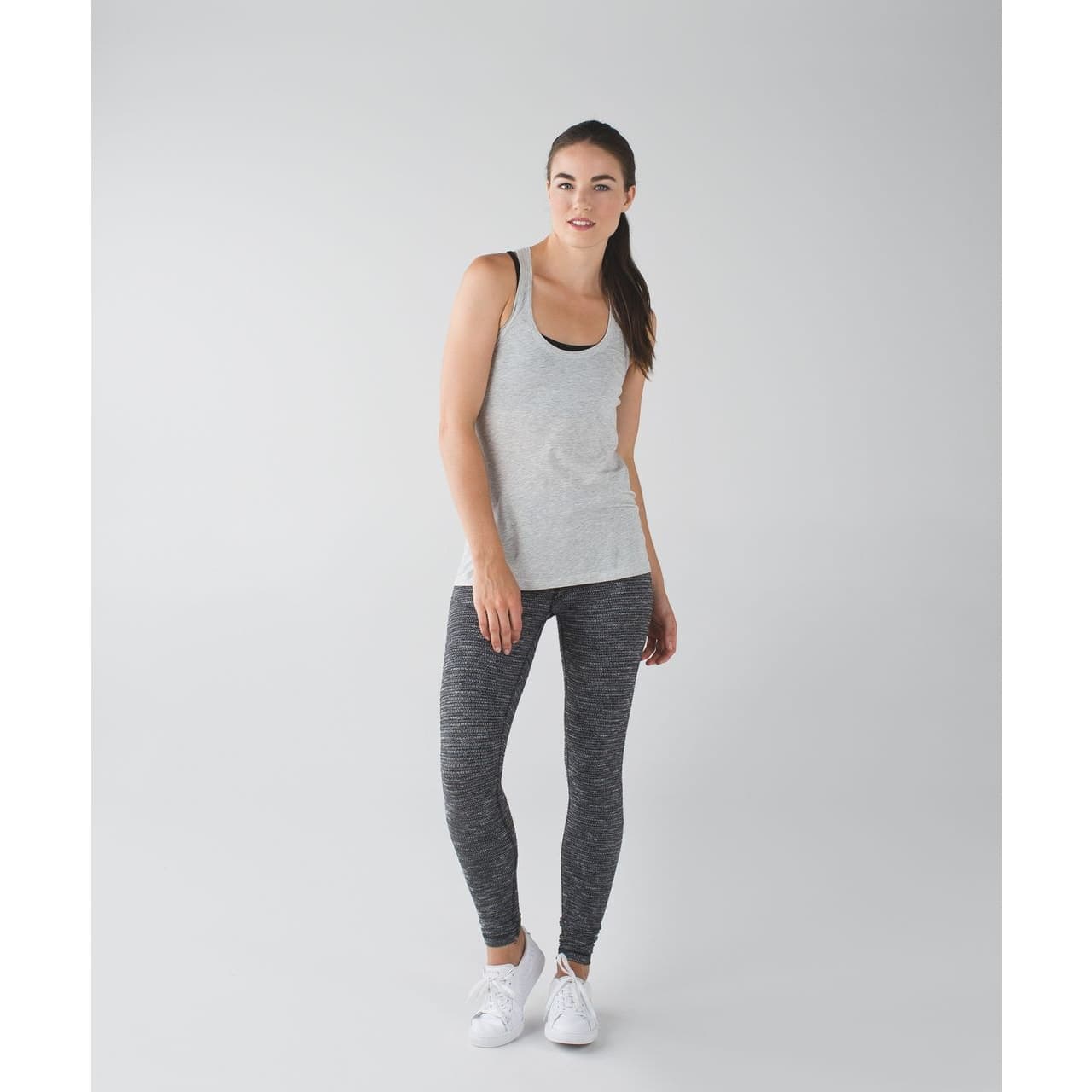 Lululemon Wunder Under Pant Hi-Rise Coco Pique Black White Style W5K55S Size 4 - Image 1