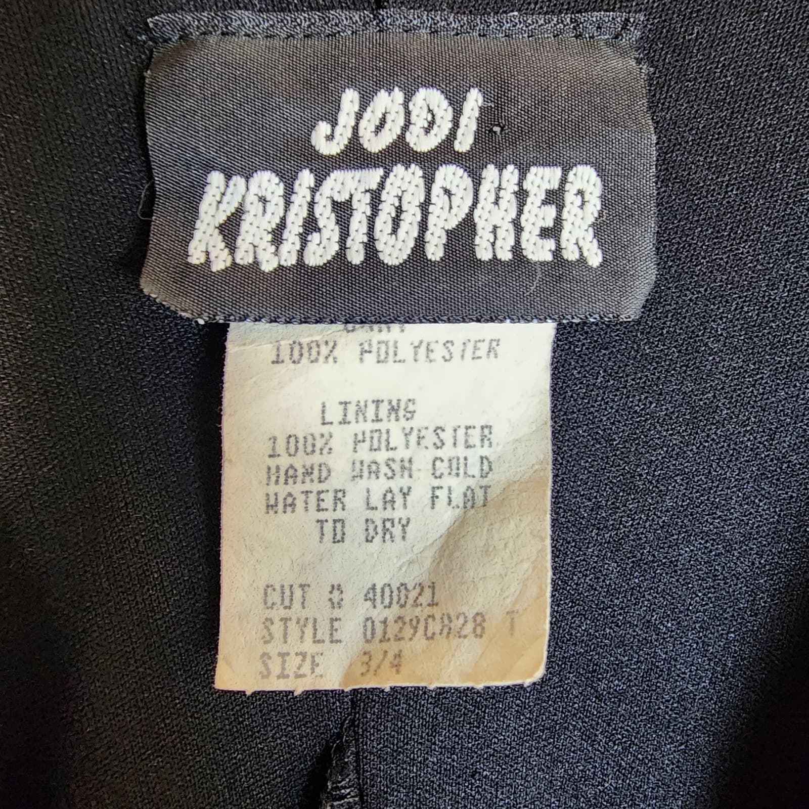 Jodi Kristopher 90s Y2K Vintage Knee Length Cowl Neck Sleeveless Peek A Boo Lace - Thumbnail 12