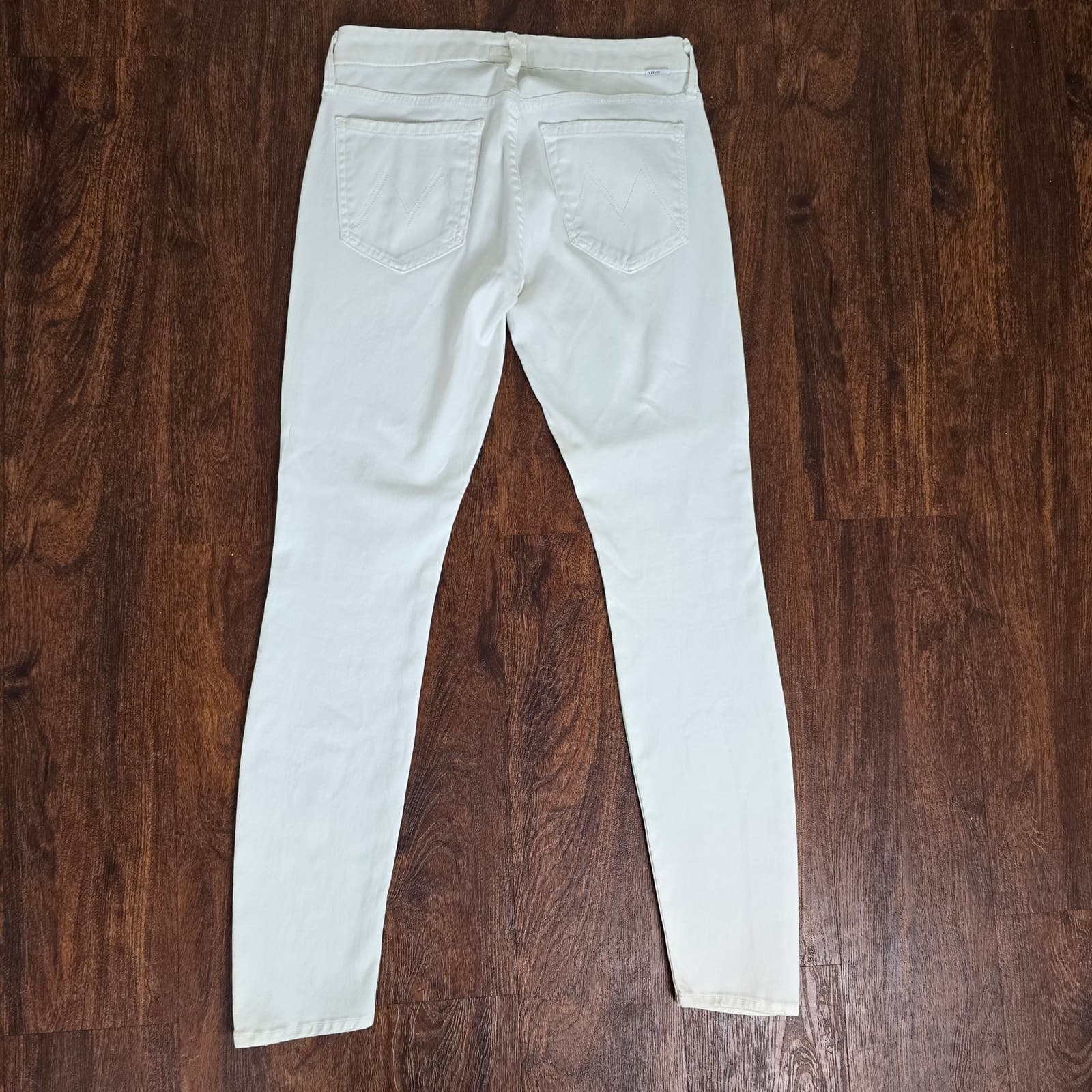 Mother Denim The Looker Crop Jeans in Glass Slipper White, Size 26 - Thumbnail 8