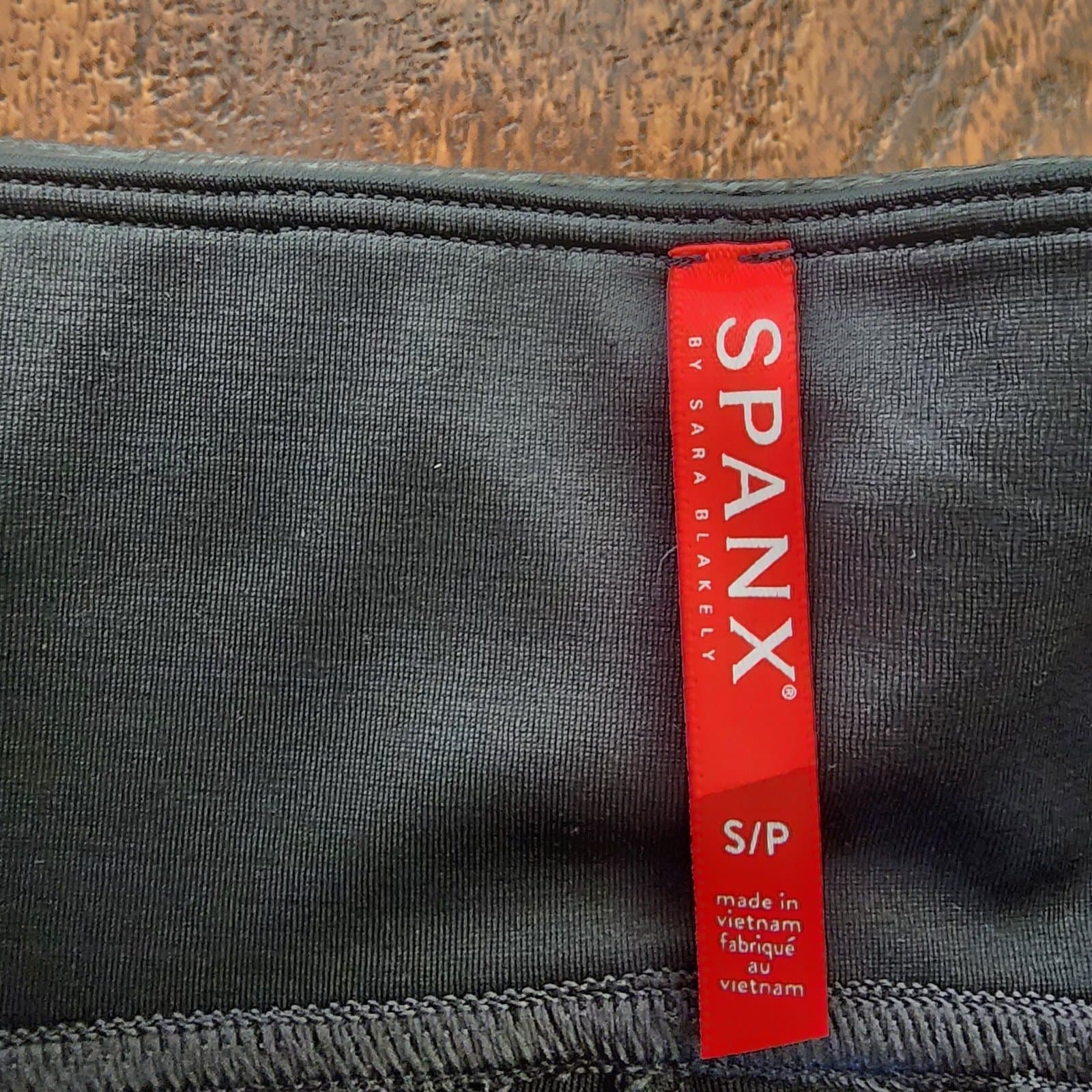 SPANX NWT Faux Leather Side Stripe Legging, Small - Thumbnail 11