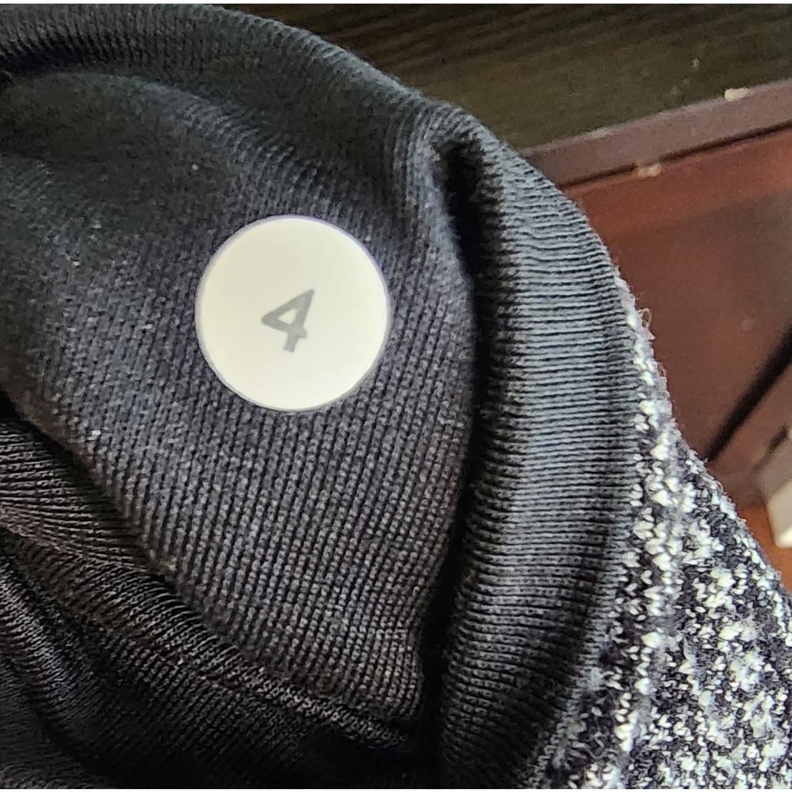 Lululemon Wunder Under Pant Hi-Rise Coco Pique Black White Style W5K55S Size 4 - Thumbnail 10