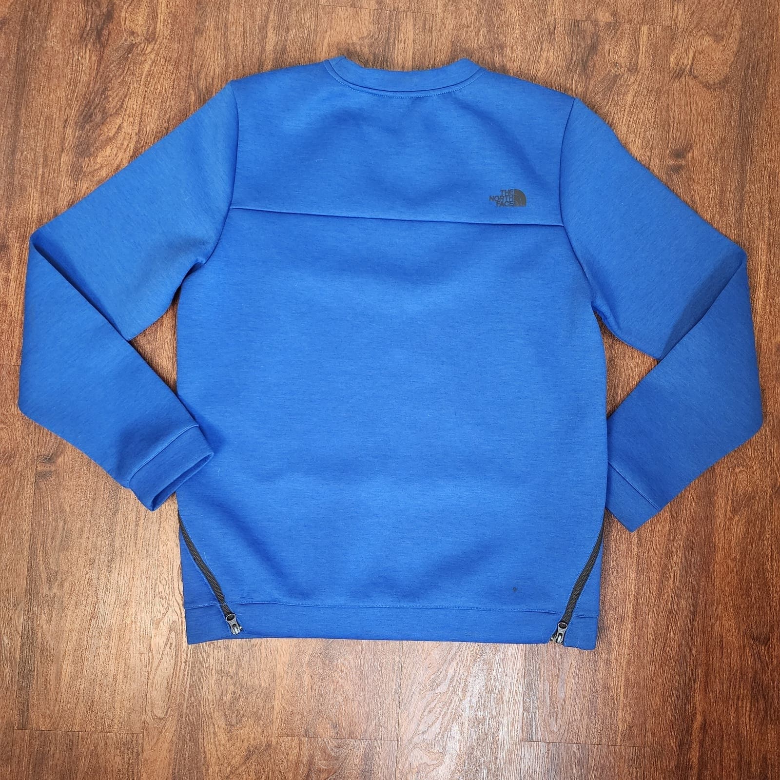 The North Face Rare HTF Men's Bayview Fleece Crew Sweater Zipper Pockets Medium - Thumbnail 3