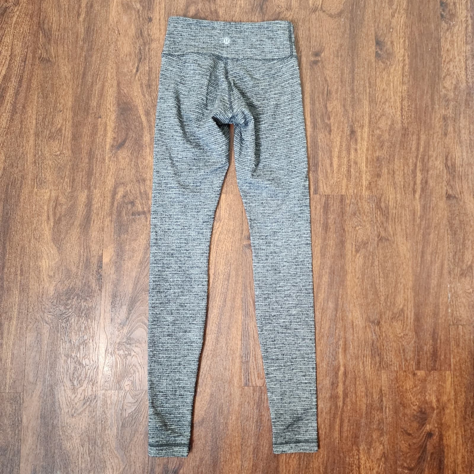 Lululemon Wunder Under Pant Hi-Rise Coco Pique Black White Style W5K55S Size 4 - Thumbnail 7