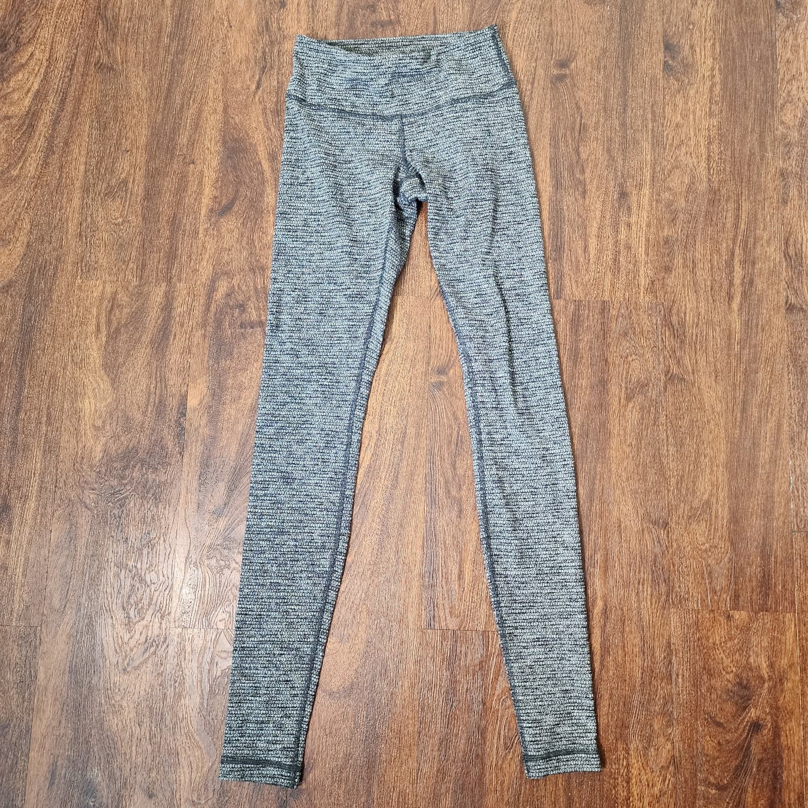 Lululemon Wunder Under Pant Hi-Rise Coco Pique Black White Style W5K55S Size 4 - Thumbnail 5