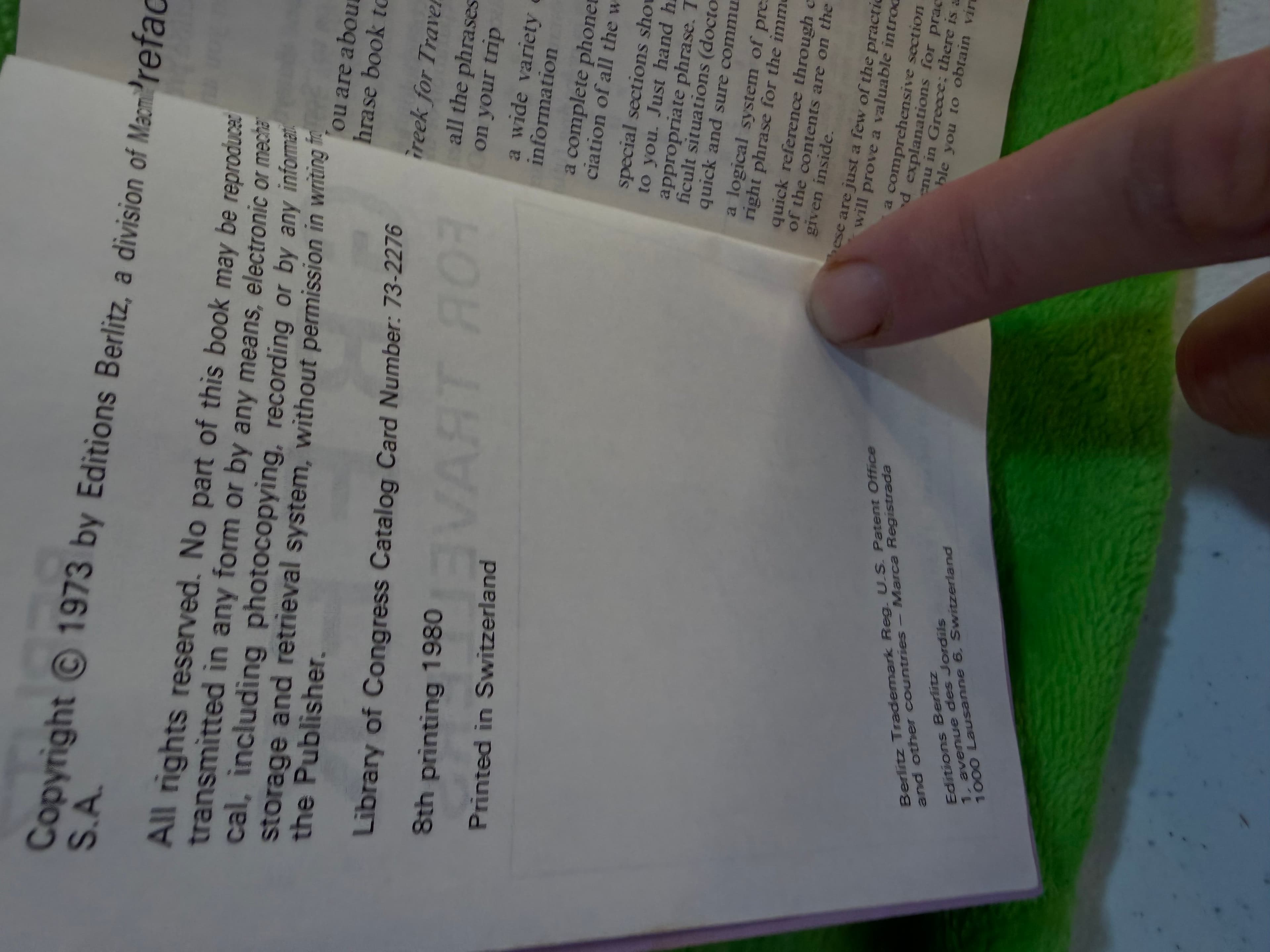 Berlitz Greek for Travellers - 1200 Phrases, 2000 Words - Thumbnail 3