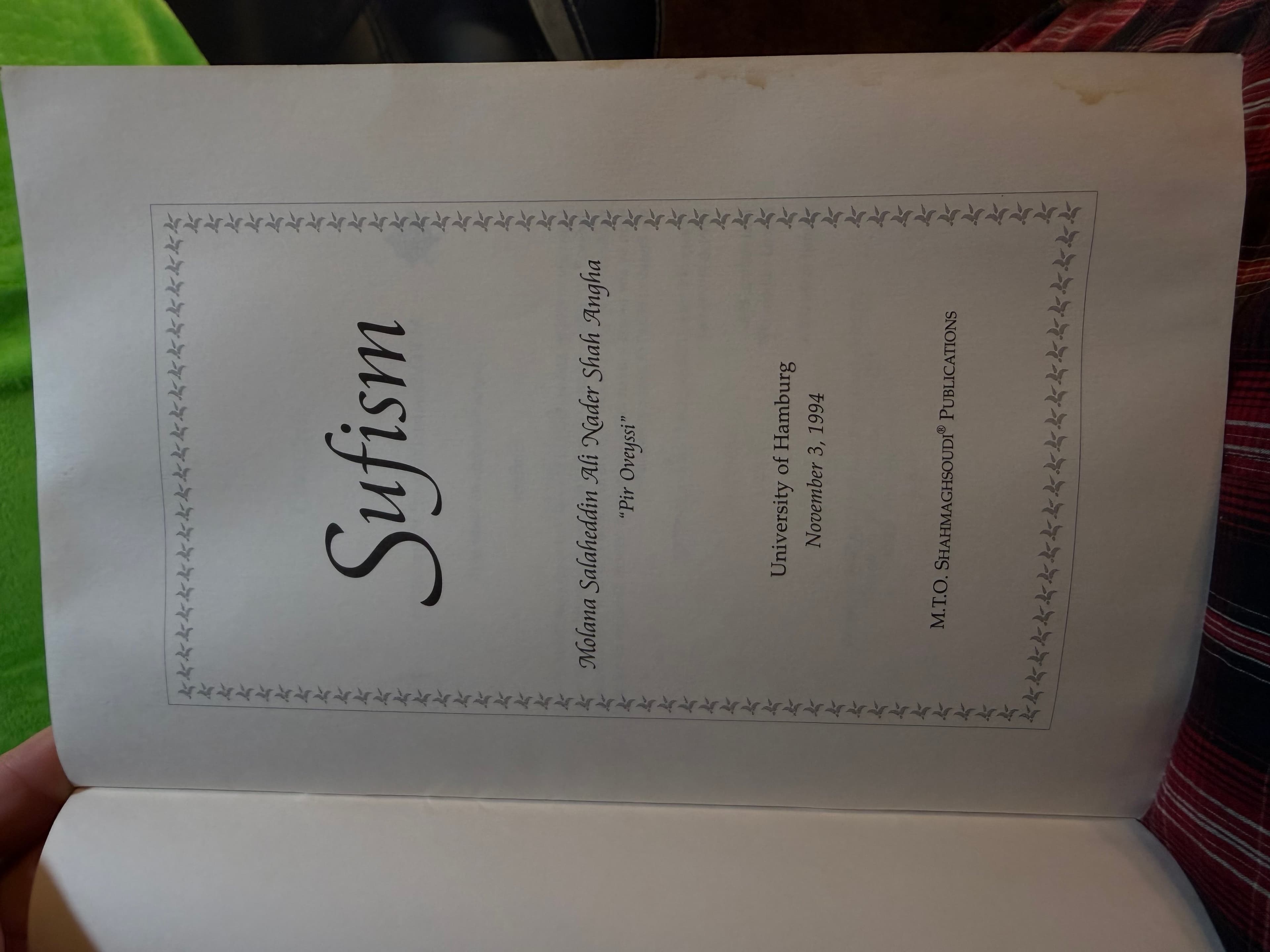 Sufism by Molana Salaheddin Ali Nader Shah Angha - Thumbnail 3