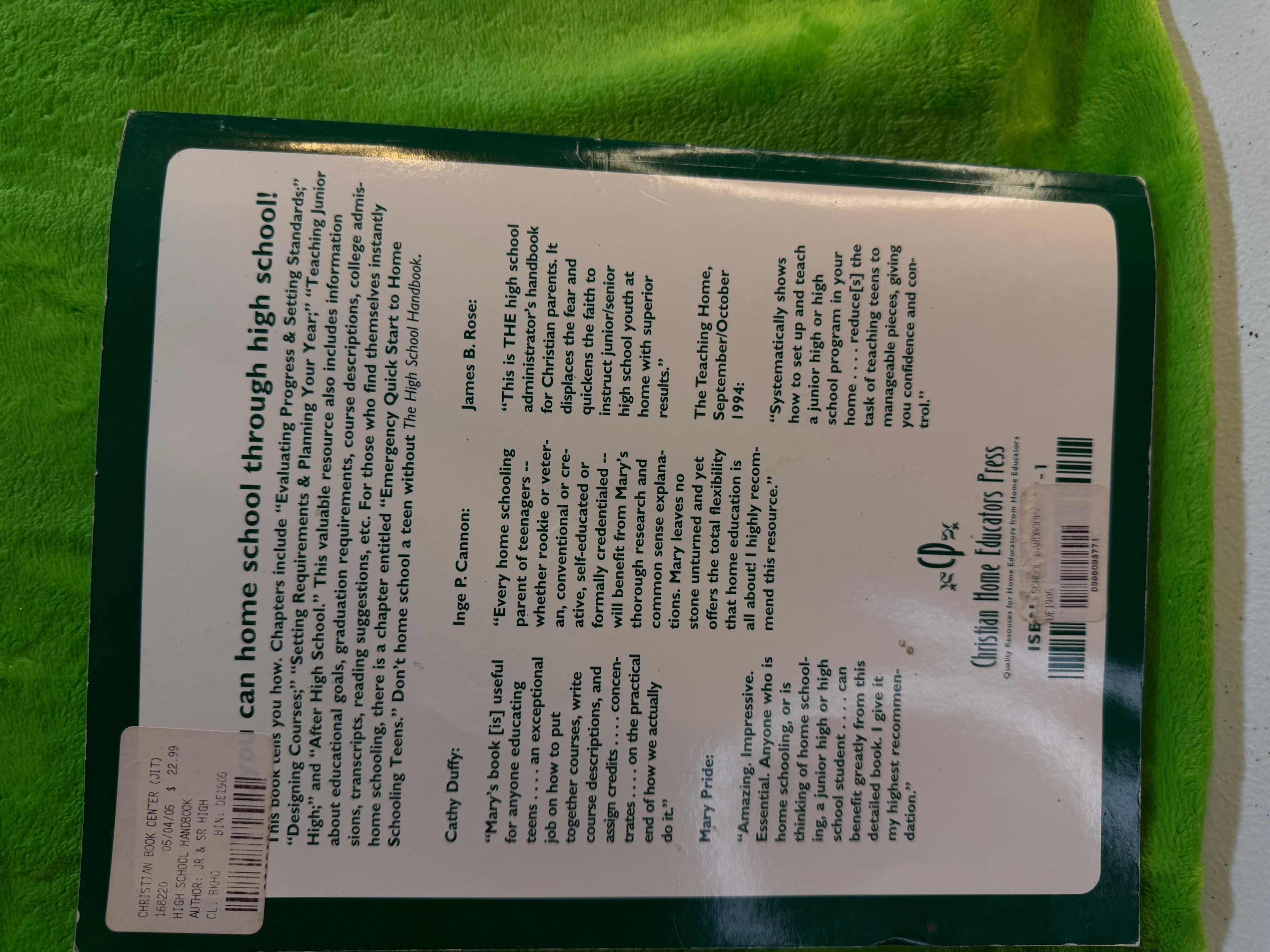 The High School Handbook by Mary Schofield, Seventh Edition - Thumbnail 2