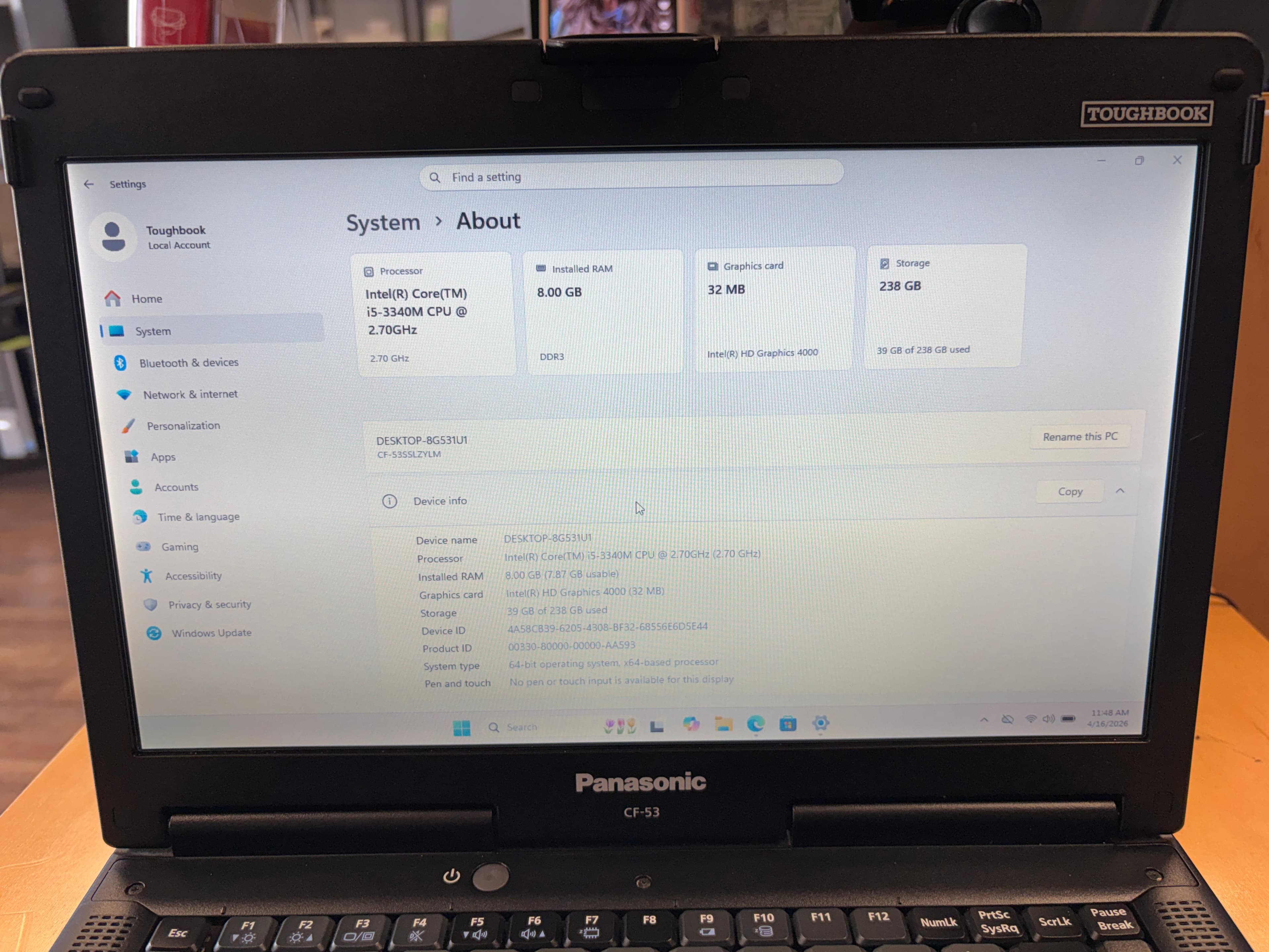 Panasonic Toughbook  CF-532 - Thumbnail 2