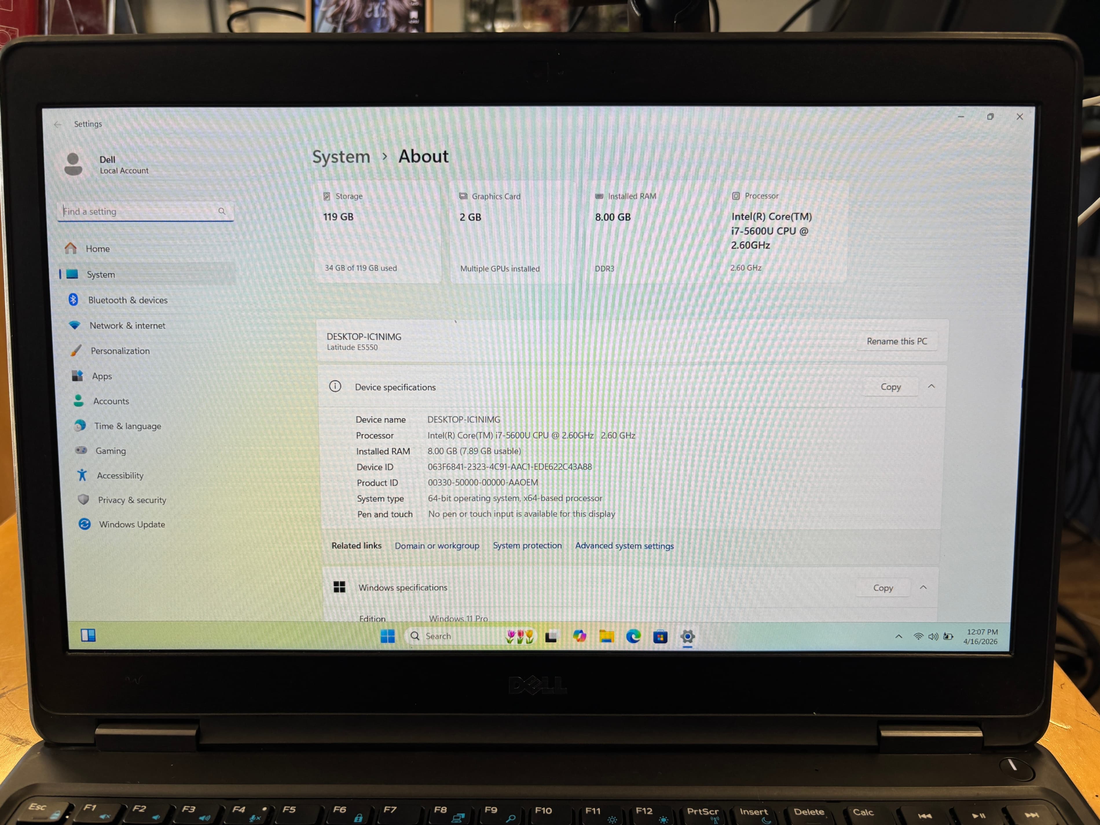 Dell Latitude 5550 - Thumbnail 3