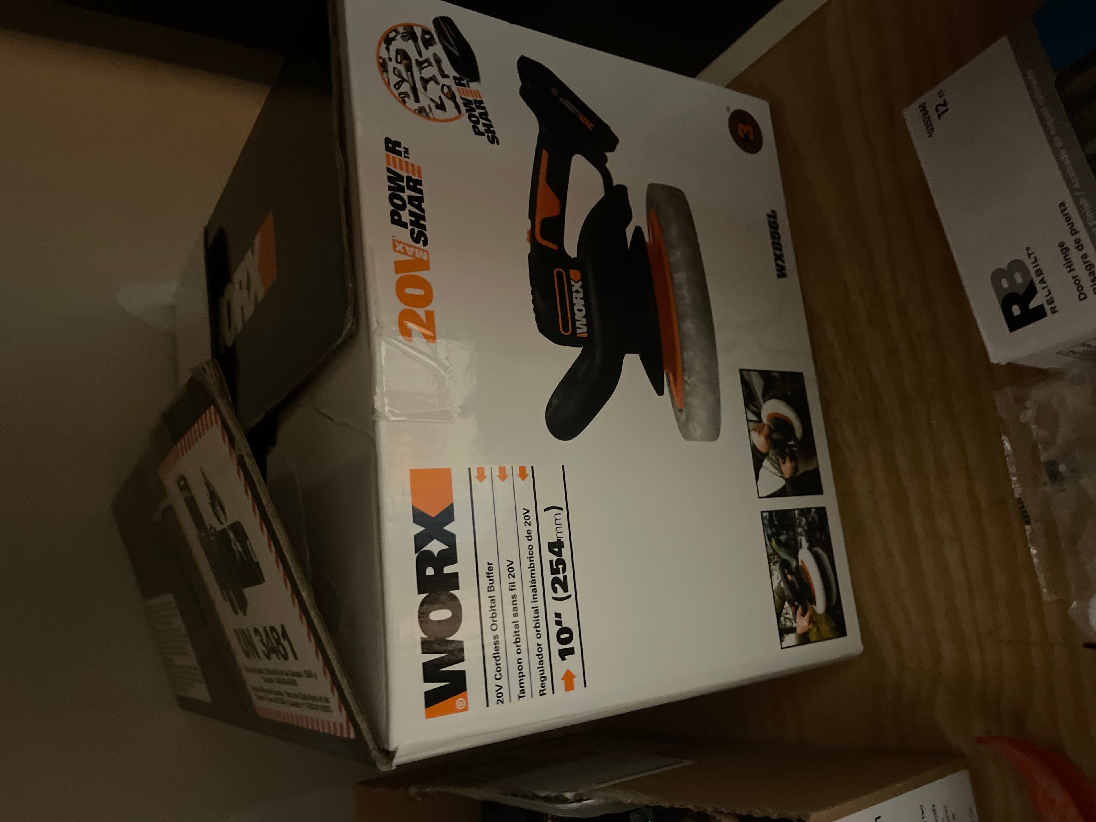 WORX 20V Power Share 10" Cordless Orbital Buffer - Image 1