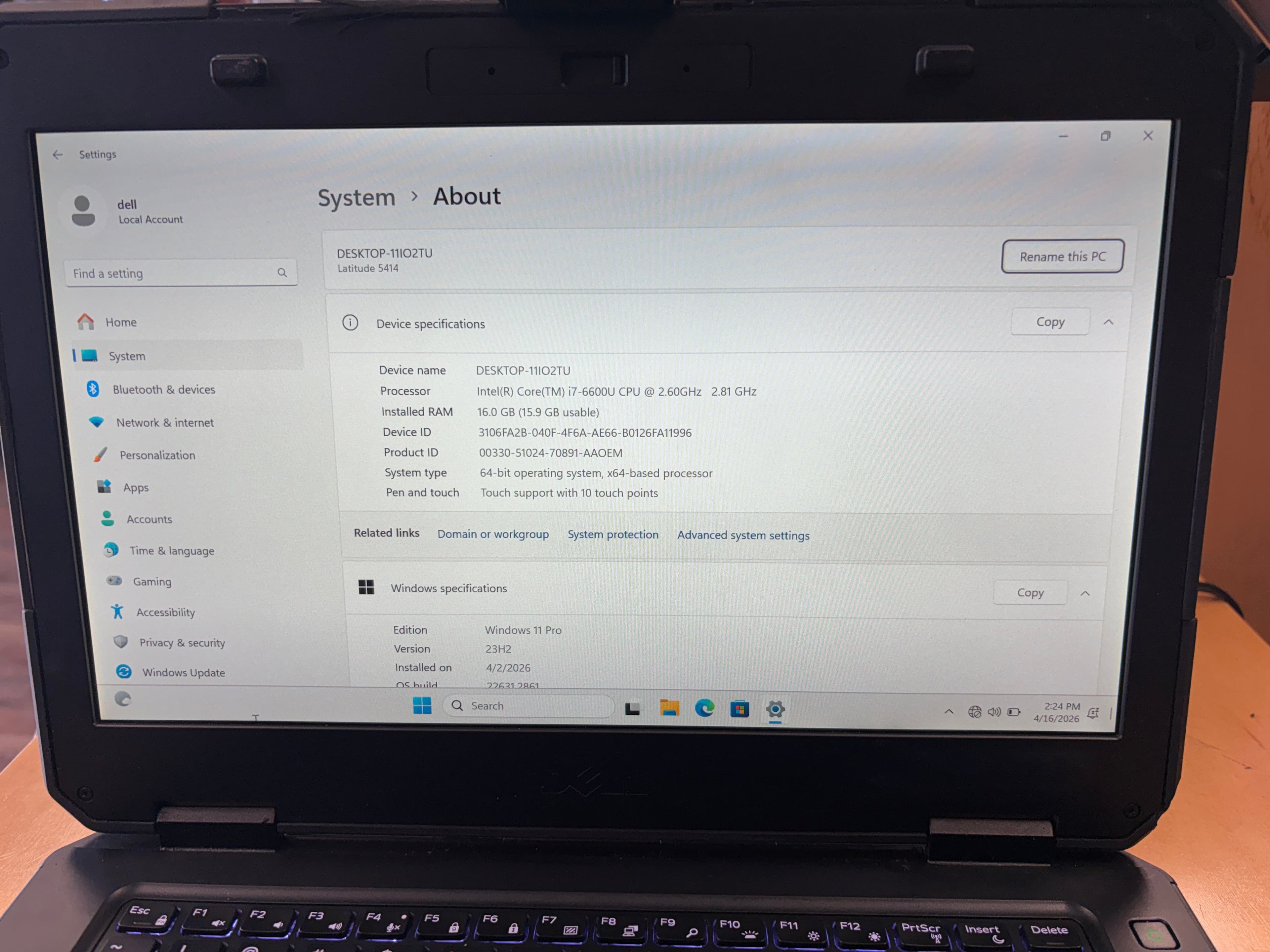 Dell Latitude 5414 - Thumbnail 5