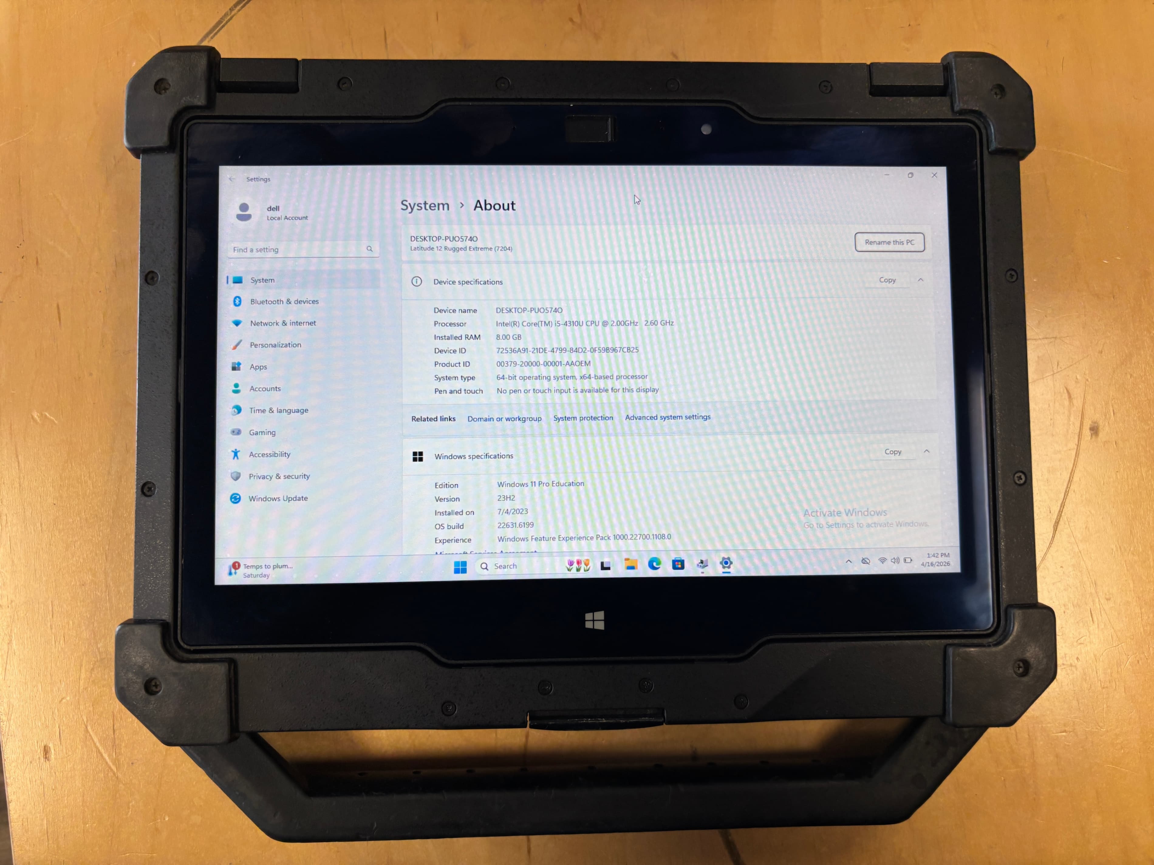 Dell Latitude 12 Rugged Extreme (7204) - Thumbnail 6