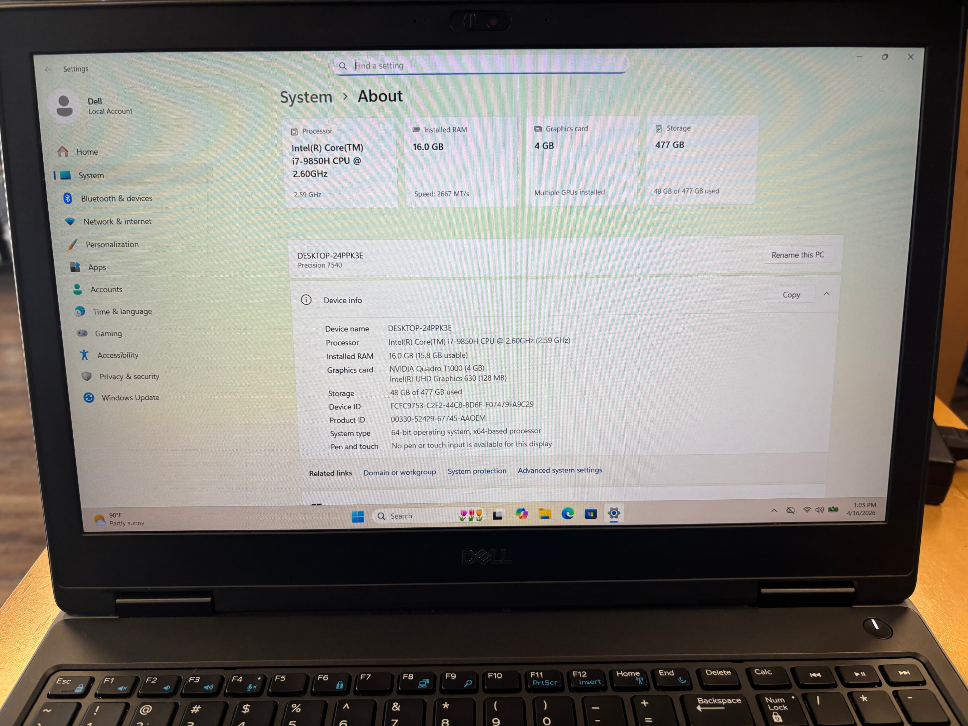 Dell Precision 7540 - Thumbnail 3