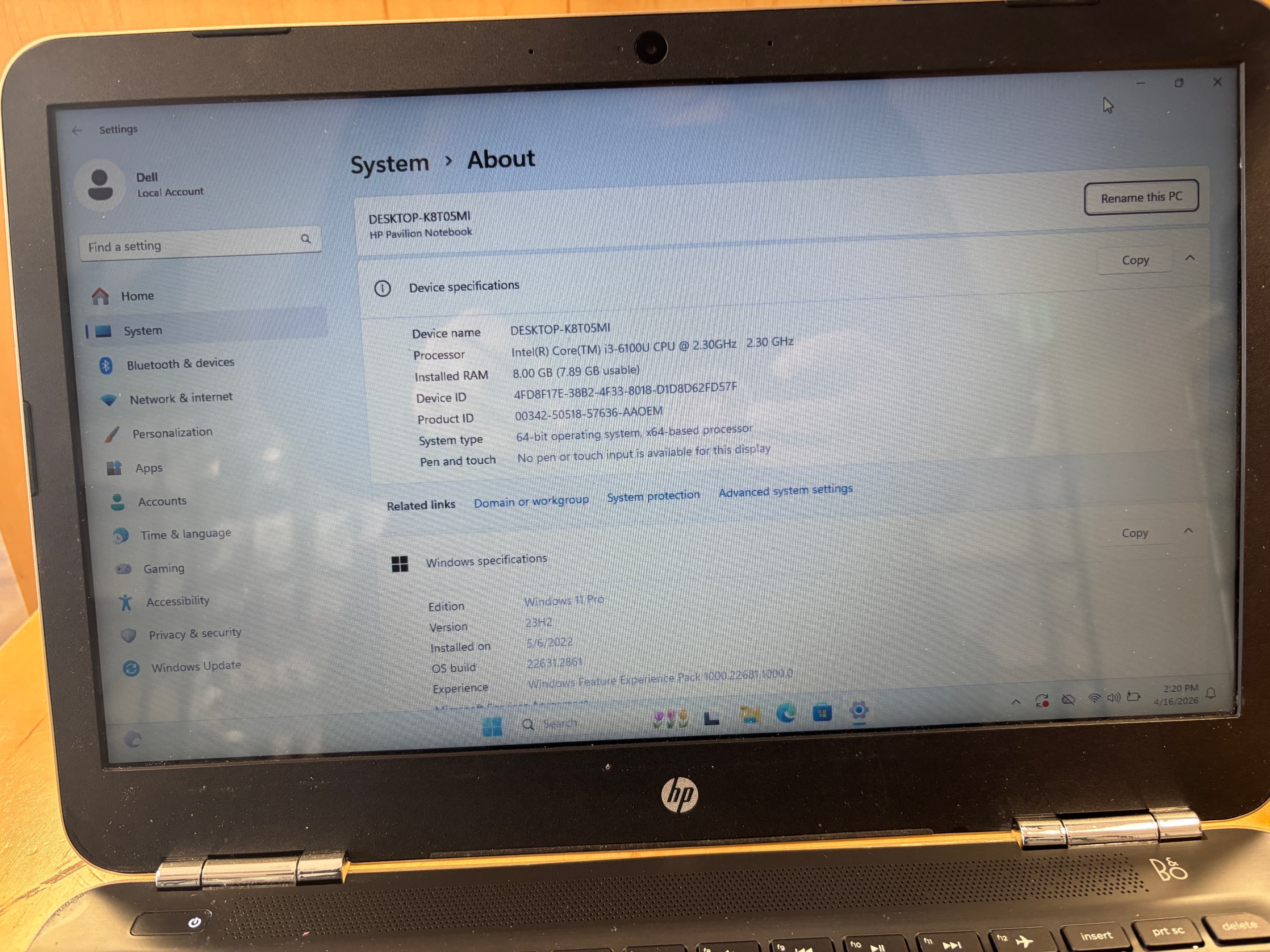 Hp Pavilion Notebook - Thumbnail 3