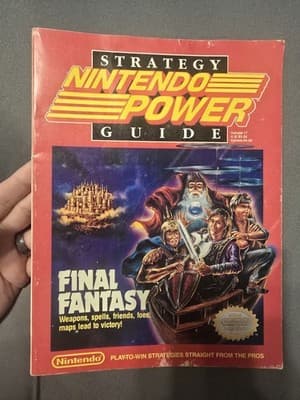 Final Fantasy (Nintendo NES 1990) CIB w/ Map & Manual CIB! Strategy Guide Also - Thumbnail 2