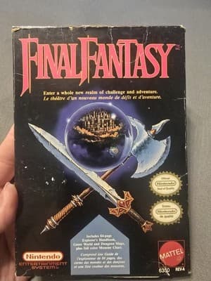 Final Fantasy (Nintendo NES 1990) CIB w/ Map & Manual CIB! Strategy Guide Also - Thumbnail 4