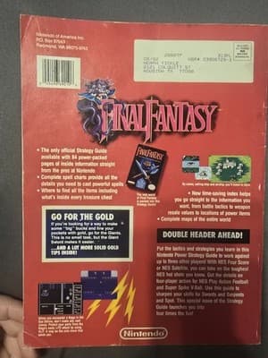 Final Fantasy (Nintendo NES 1990) CIB w/ Map & Manual CIB! Strategy Guide Also - Thumbnail 3