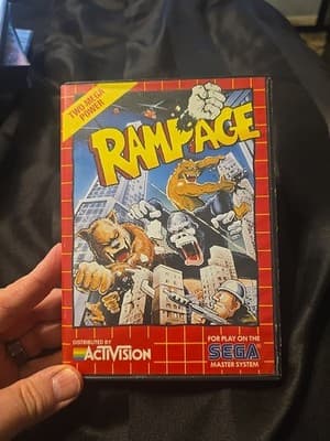 Rampage (Sega Master, 1989) Tested And Working - Image 1